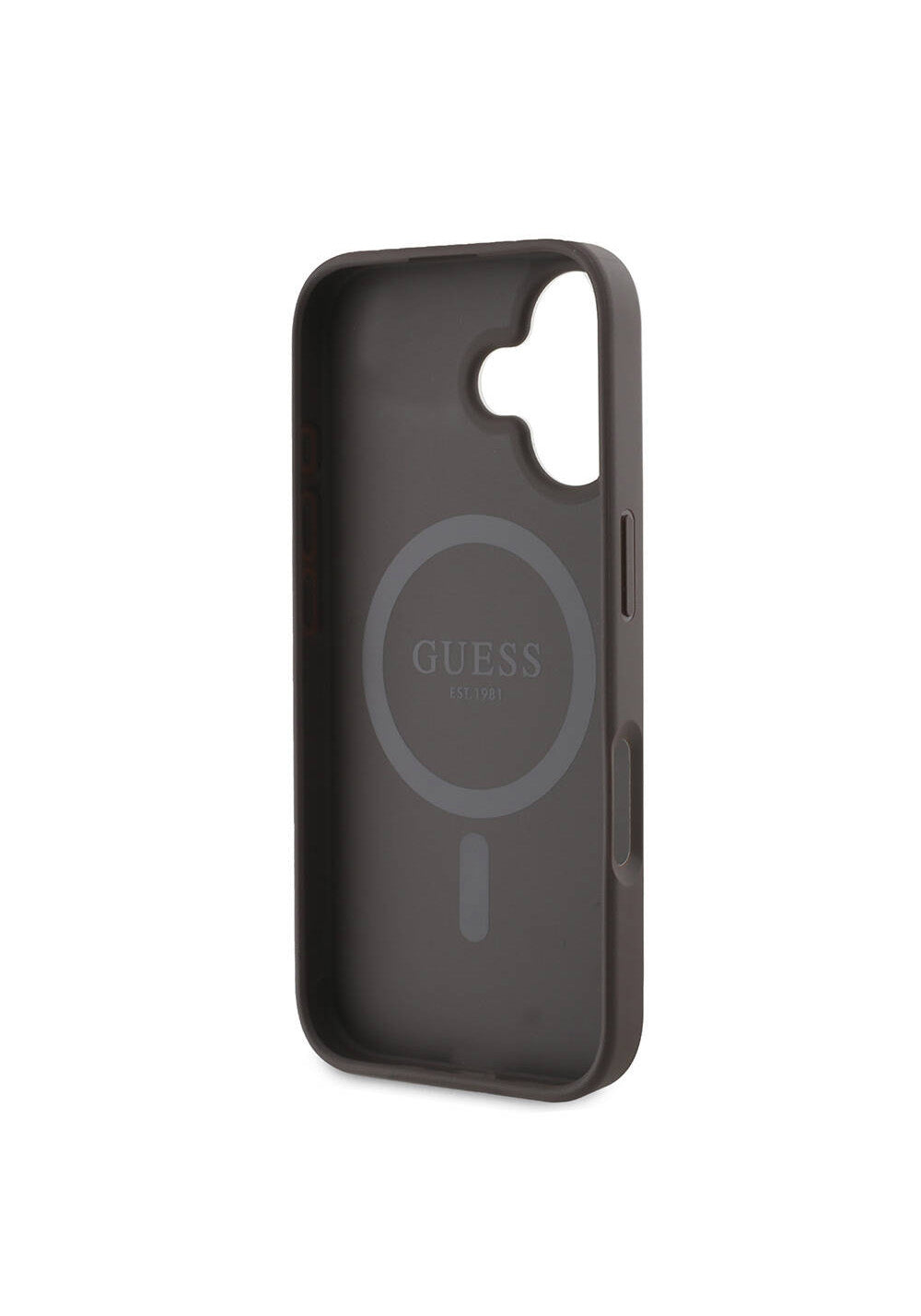 Apple iPhone 16 Kılıf Guess Orijinal Lisanslı Manyetik Şarj Uyumlu 4G Şerit Tasarımlı Printed Kapak