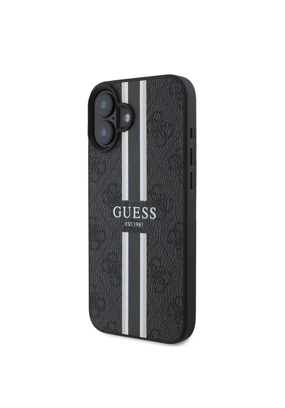 Apple iPhone 16 Plus Kılıf Guess Orijinal Lisanslı Manyetik Şarj Uyumlu 4G Şerit Tasarımlı Printed Kapak