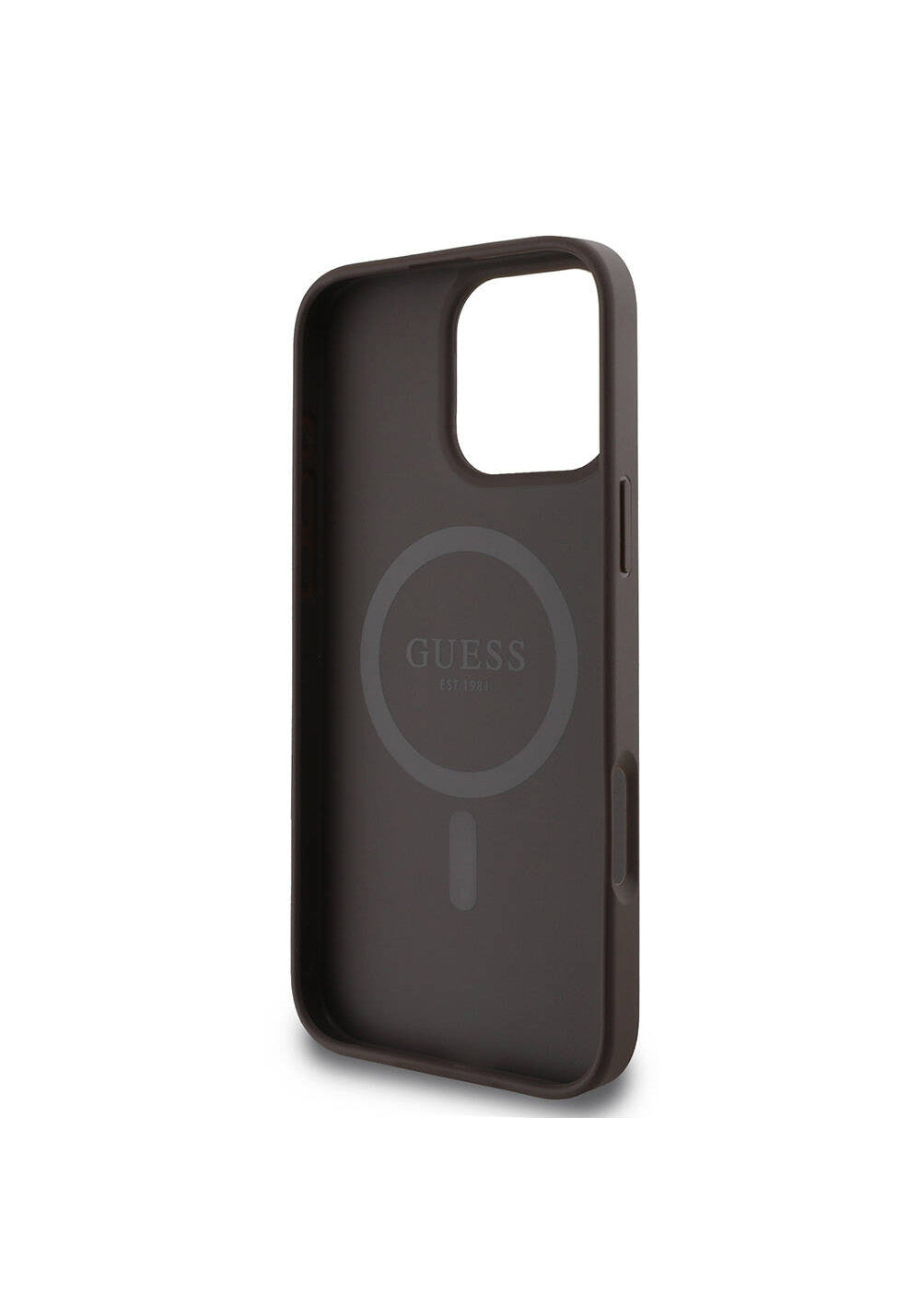 Apple iPhone 16 Pro Max Kılıf Guess Orijinal Lisanslı Manyetik Şarj Uyumlu 4G Şerit Tasarımlı Printed Kapak