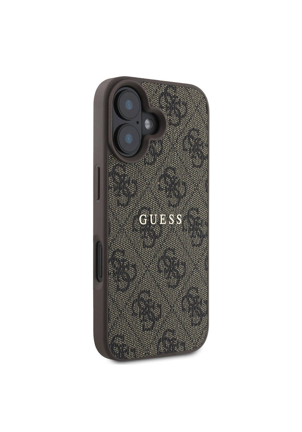 Apple iPhone 16 Kılıf Guess Orijinal Lisanslı Manyetik Şarj Uyumlu 4G Desenli Yazı Logolu Kapak