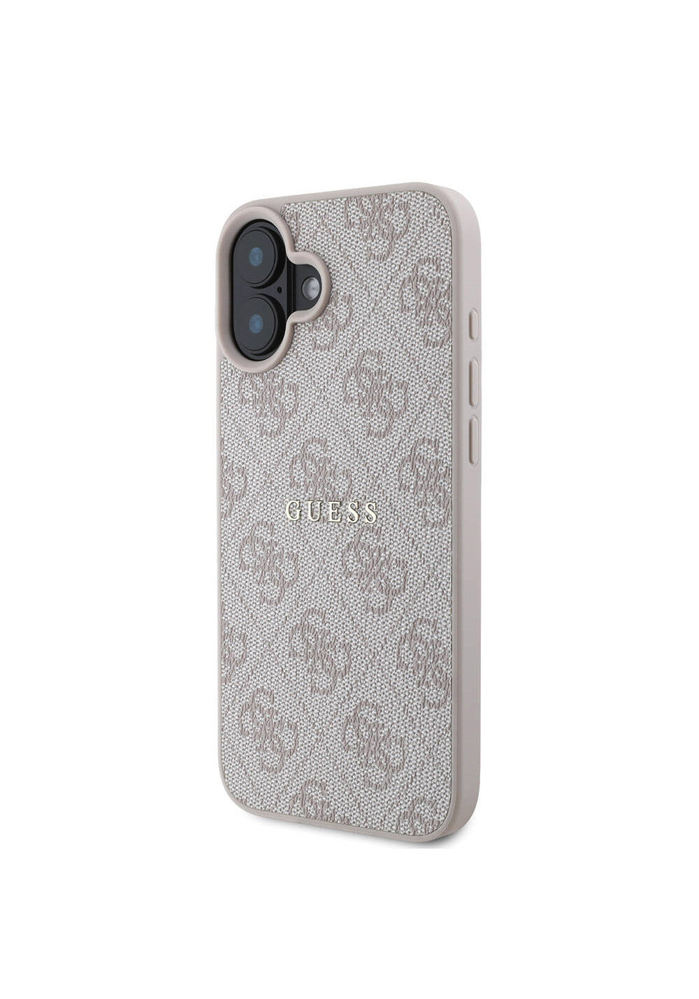 Apple iPhone 16 Kılıf Guess Orijinal Lisanslı Manyetik Şarj Uyumlu 4G Desenli Yazı Logolu Kapak