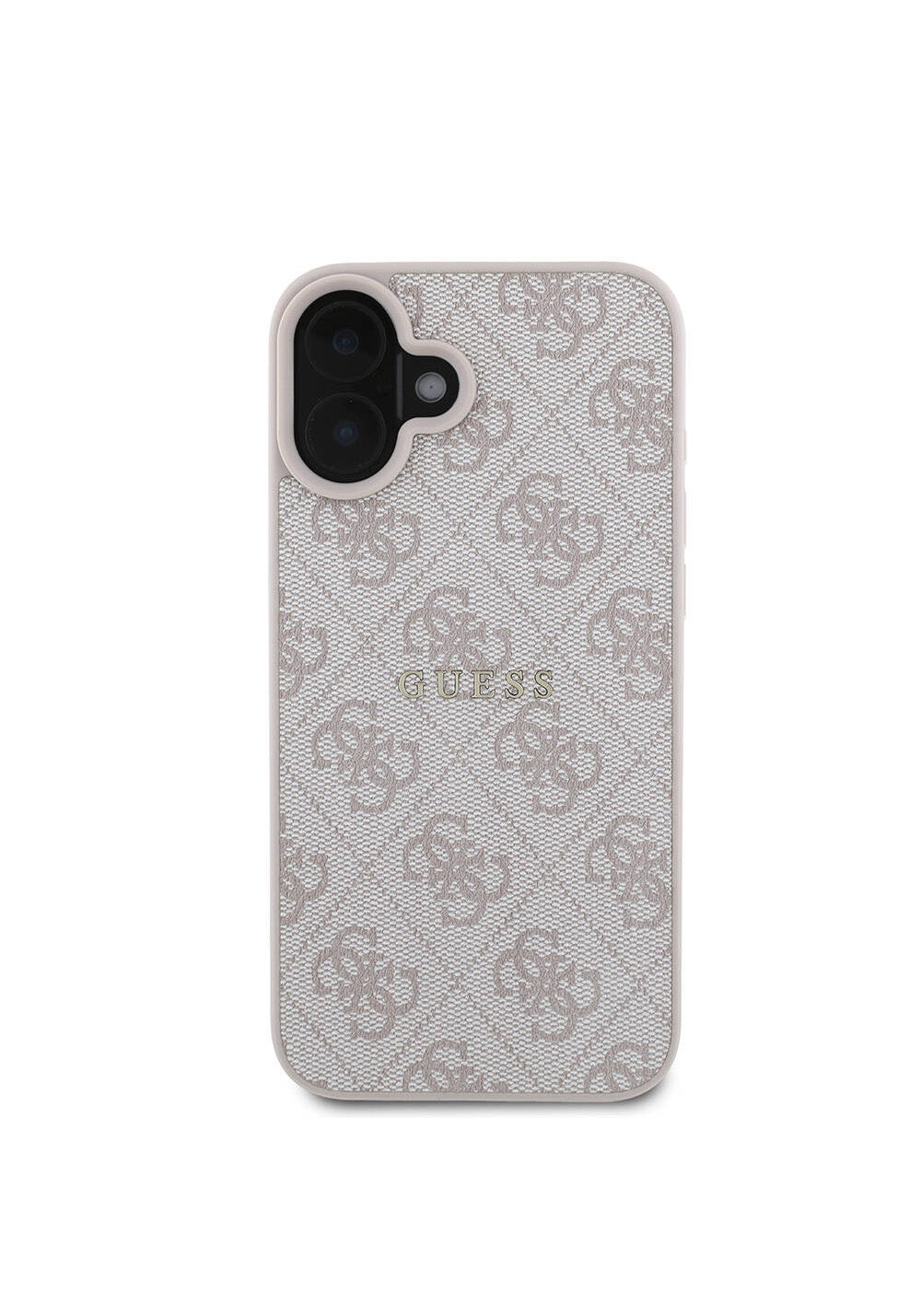 Apple iPhone 16 Plus Kılıf Guess Orijinal Lisanslı Manyetik Şarj Uyumlu 4G Desenli Yazı Logolu Kapak