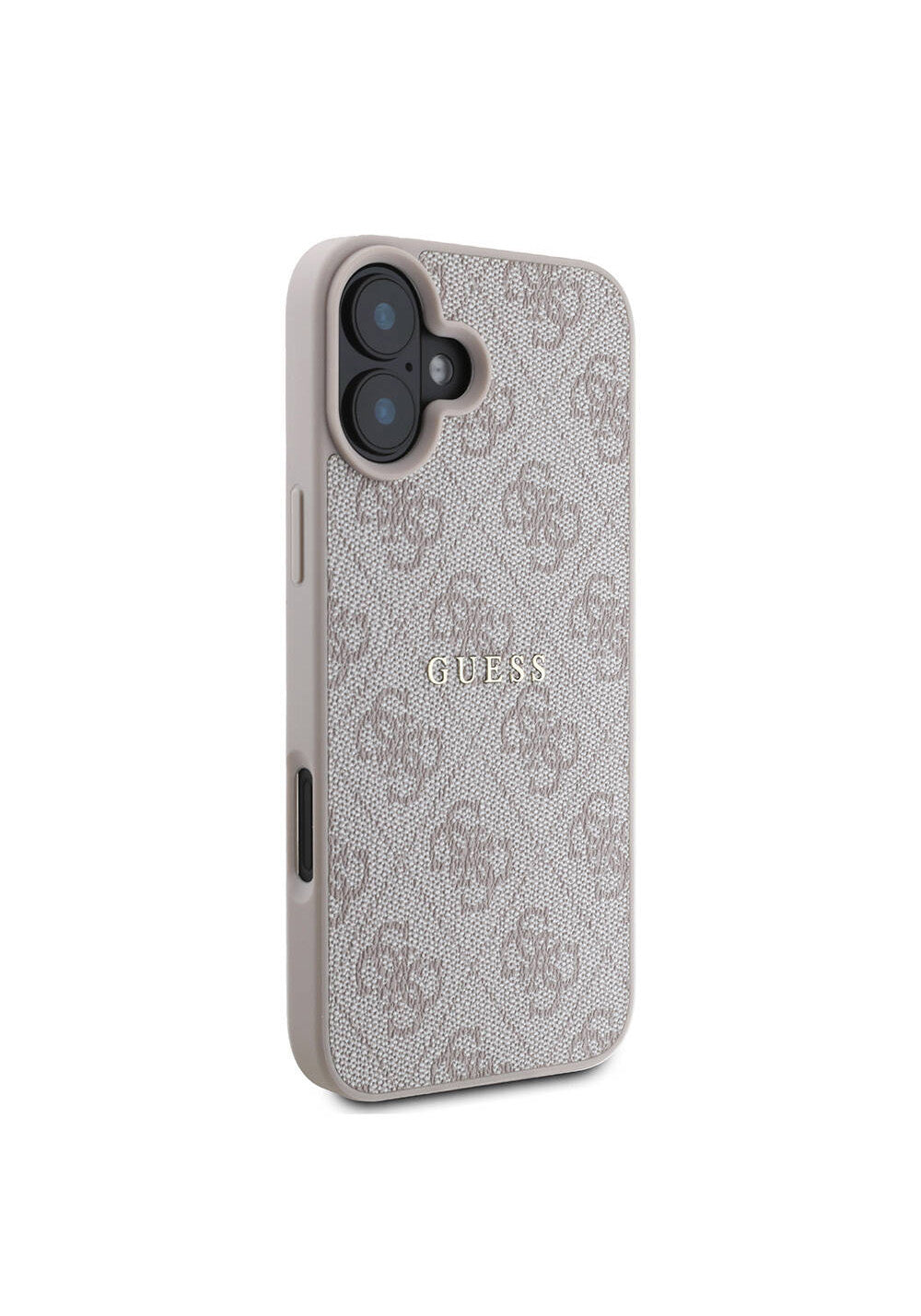 Apple iPhone 16 Plus Kılıf Guess Orijinal Lisanslı Manyetik Şarj Uyumlu 4G Desenli Yazı Logolu Kapak