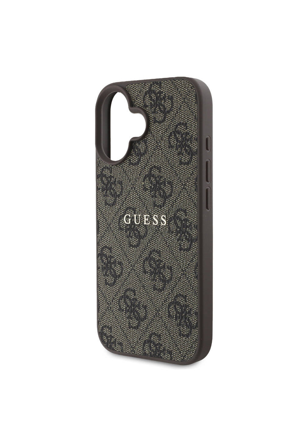 Apple iPhone 16 Plus Kılıf Guess Orijinal Lisanslı Manyetik Şarj Uyumlu 4G Desenli Yazı Logolu Kapak