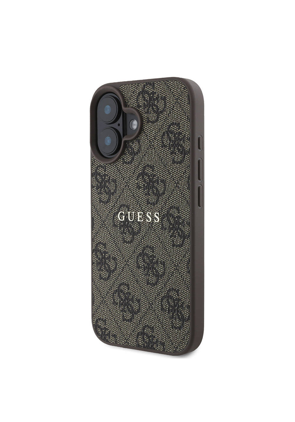 Apple iPhone 16 Plus Kılıf Guess Orijinal Lisanslı Manyetik Şarj Uyumlu 4G Desenli Yazı Logolu Kapak
