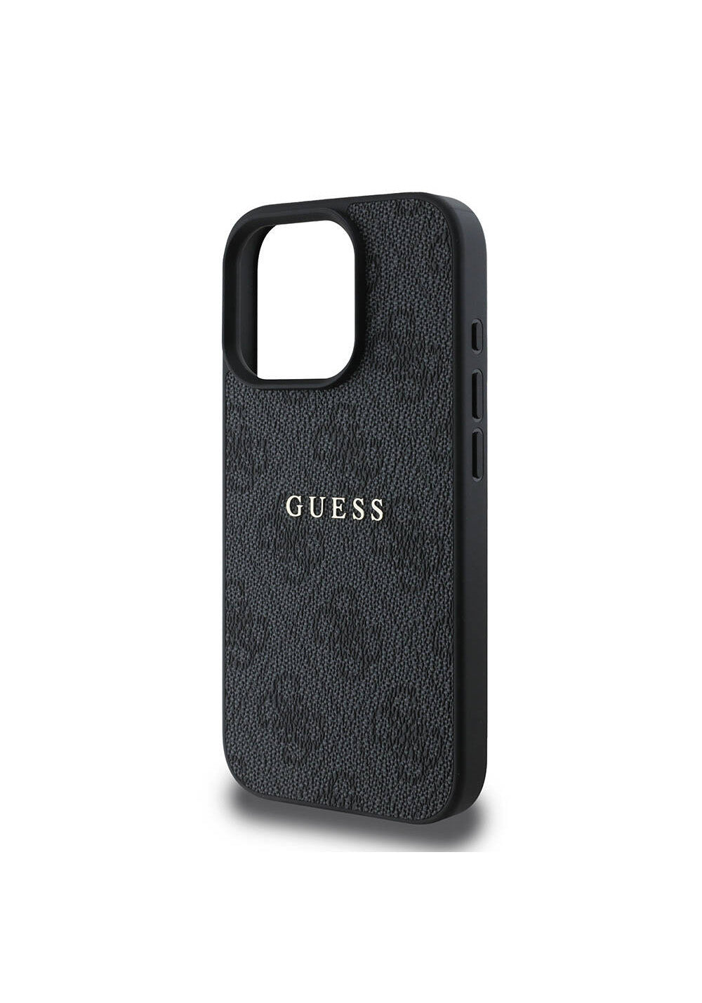 Apple iPhone 16 Pro Kılıf Guess Orijinal Lisanslı Manyetik Şarj Uyumlu 4G Desenli Yazı Logolu Kapak
