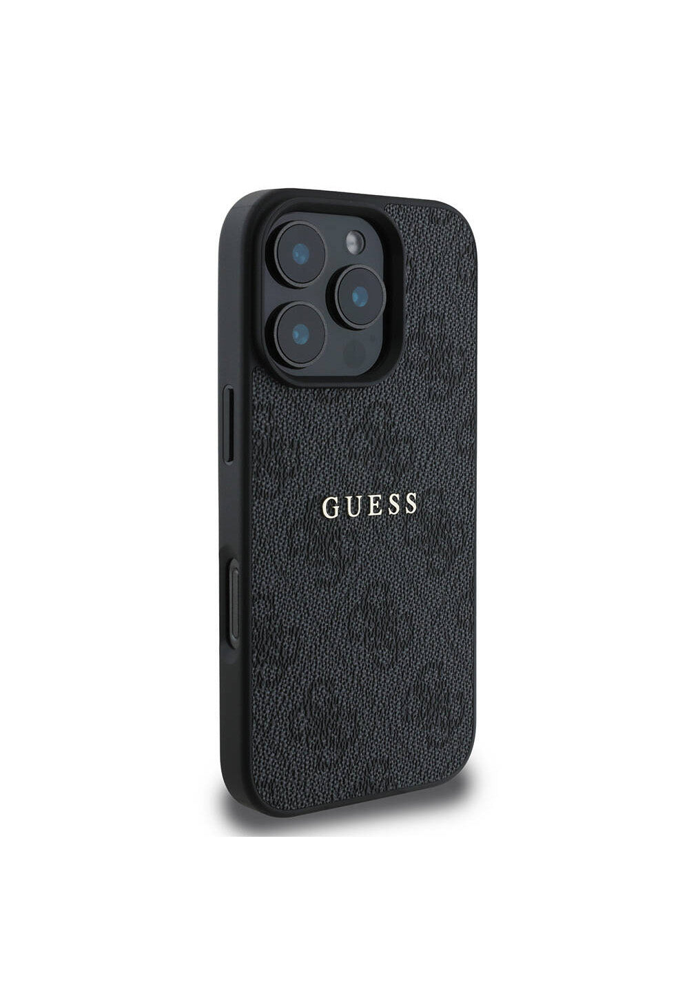 Apple iPhone 16 Pro Max Kılıf Guess Orijinal Lisanslı Manyetik Şarj Uyumlu 4G Desenli Yazı Logolu Kapak