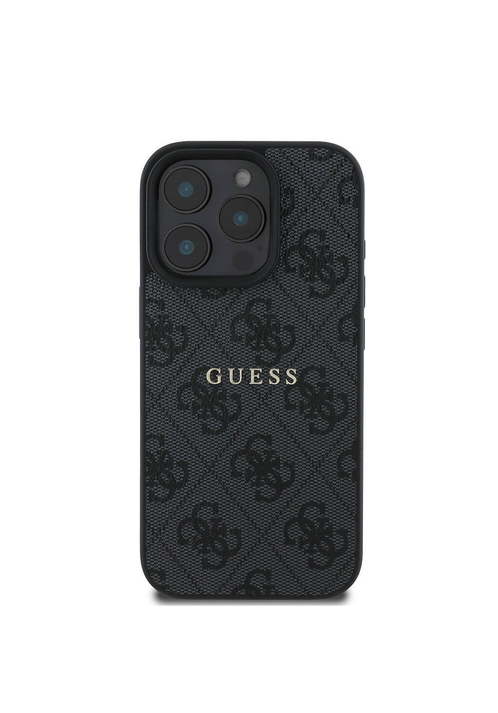 Apple iPhone 16 Pro Max Kılıf Guess Orijinal Lisanslı Manyetik Şarj Uyumlu 4G Desenli Yazı Logolu Kapak