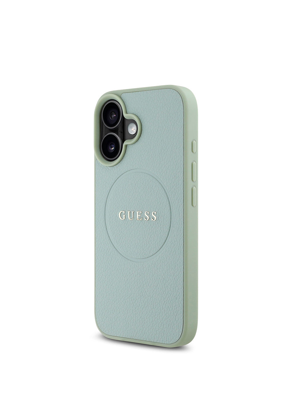 Apple iPhone 16 Plus Kılıf Guess Orijinal Lisanslı Manyetik Şarj Uyumlu Yazı Logolu Grained Kapak