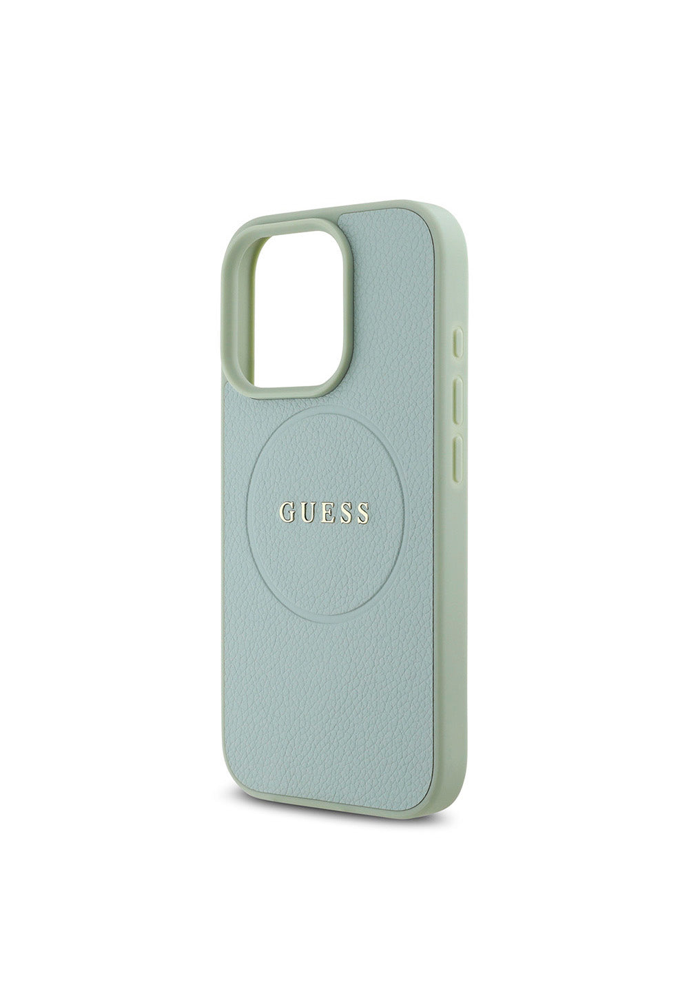 Apple iPhone 16 Pro Kılıf Guess Orijinal Lisanslı Manyetik Şarj Uyumlu Yazı Logolu Grained Kapak