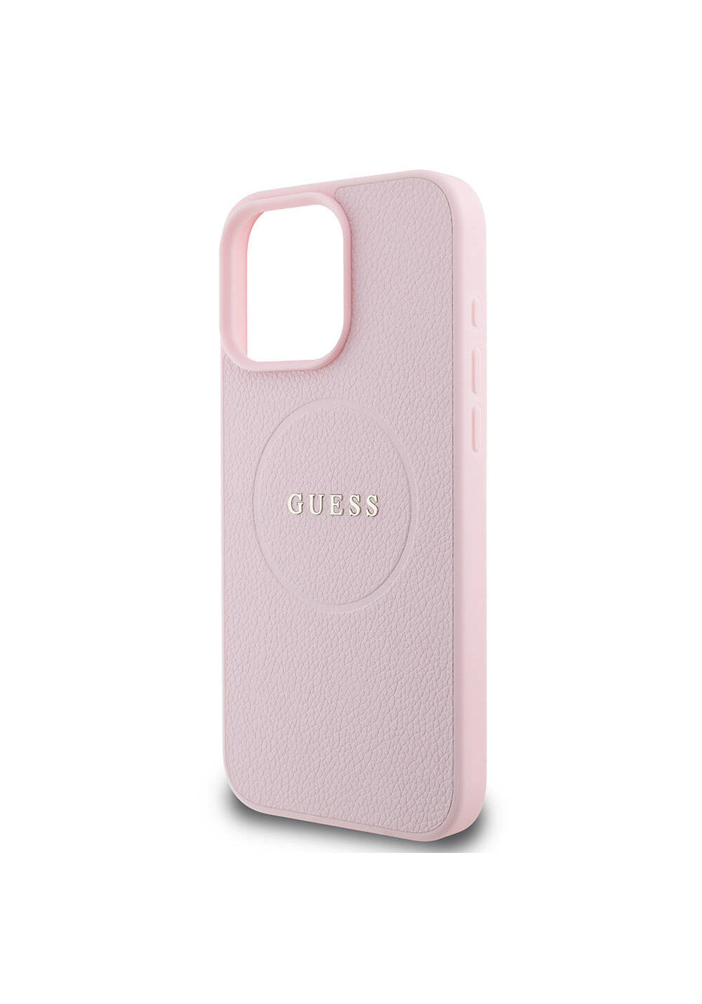 Apple iPhone 16 Pro Max Kılıf Guess Orijinal Lisanslı Manyetik Şarj Uyumlu Yazı Logolu Grained Kapak
