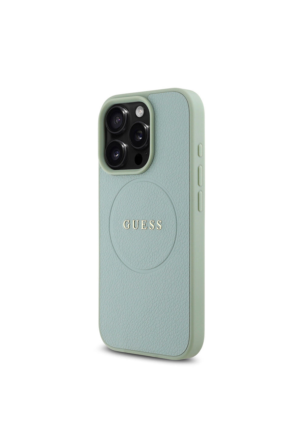 Apple iPhone 16 Pro Max Kılıf Guess Orijinal Lisanslı Manyetik Şarj Uyumlu Yazı Logolu Grained Kapak