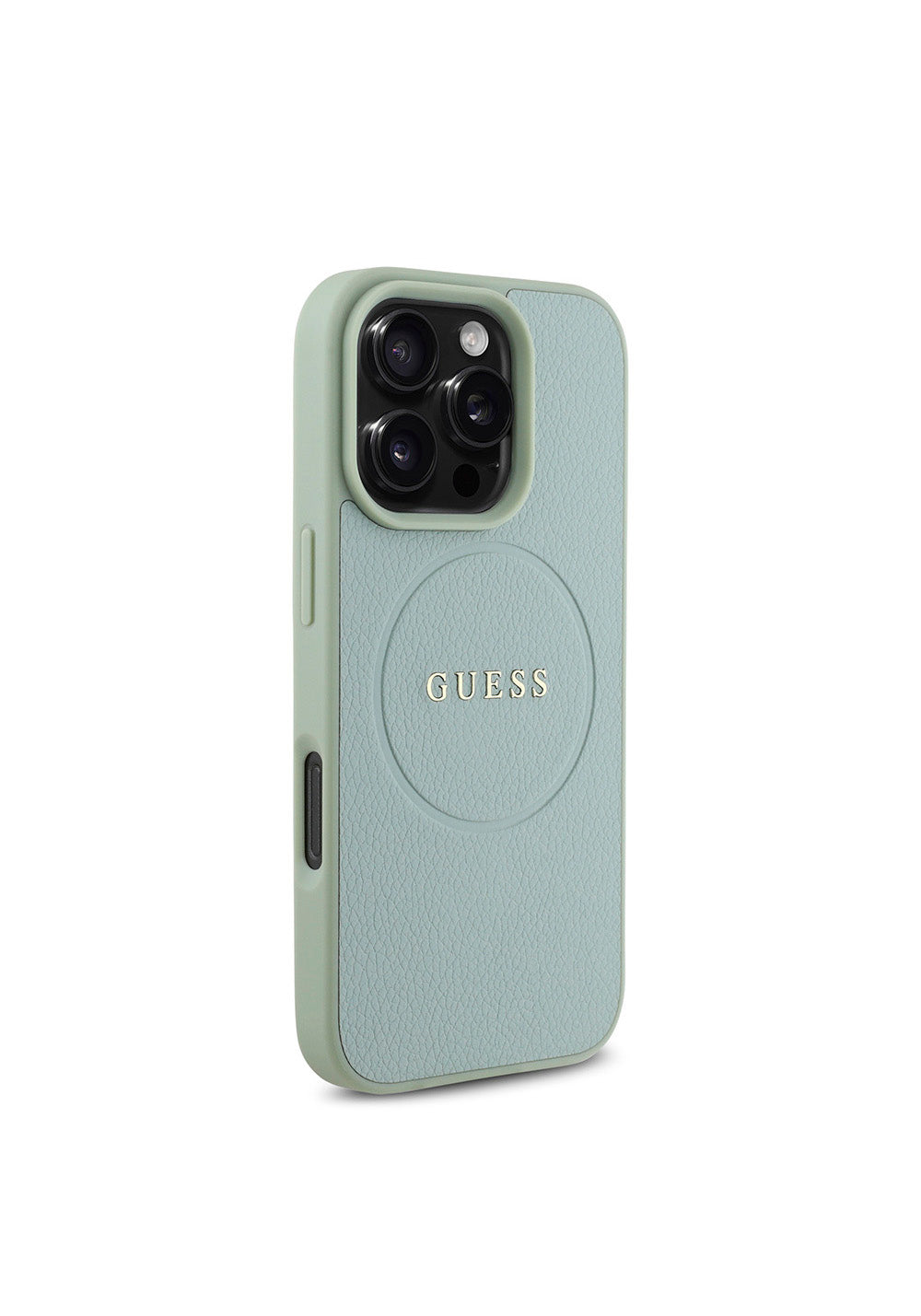 Apple iPhone 16 Pro Max Kılıf Guess Orijinal Lisanslı Manyetik Şarj Uyumlu Yazı Logolu Grained Kapak