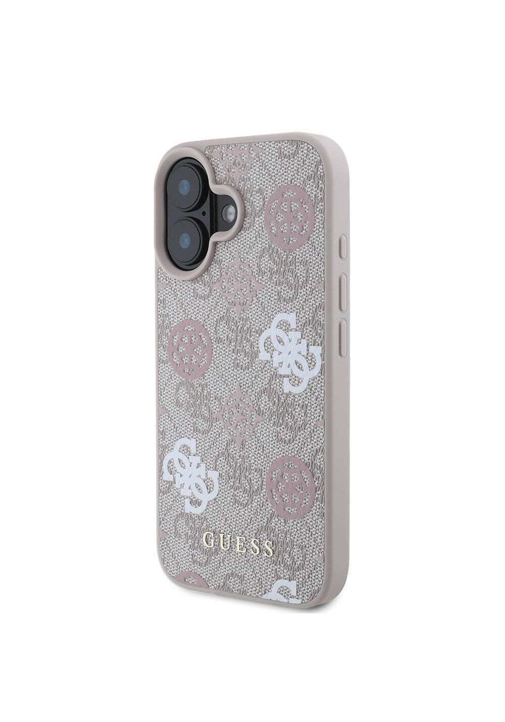 Apple iPhone 16 Kılıf Guess Orijinal Lisanslı Manyetik Şarj Uyumlu 4G Desenli Yazı Logolu Peony Kapak