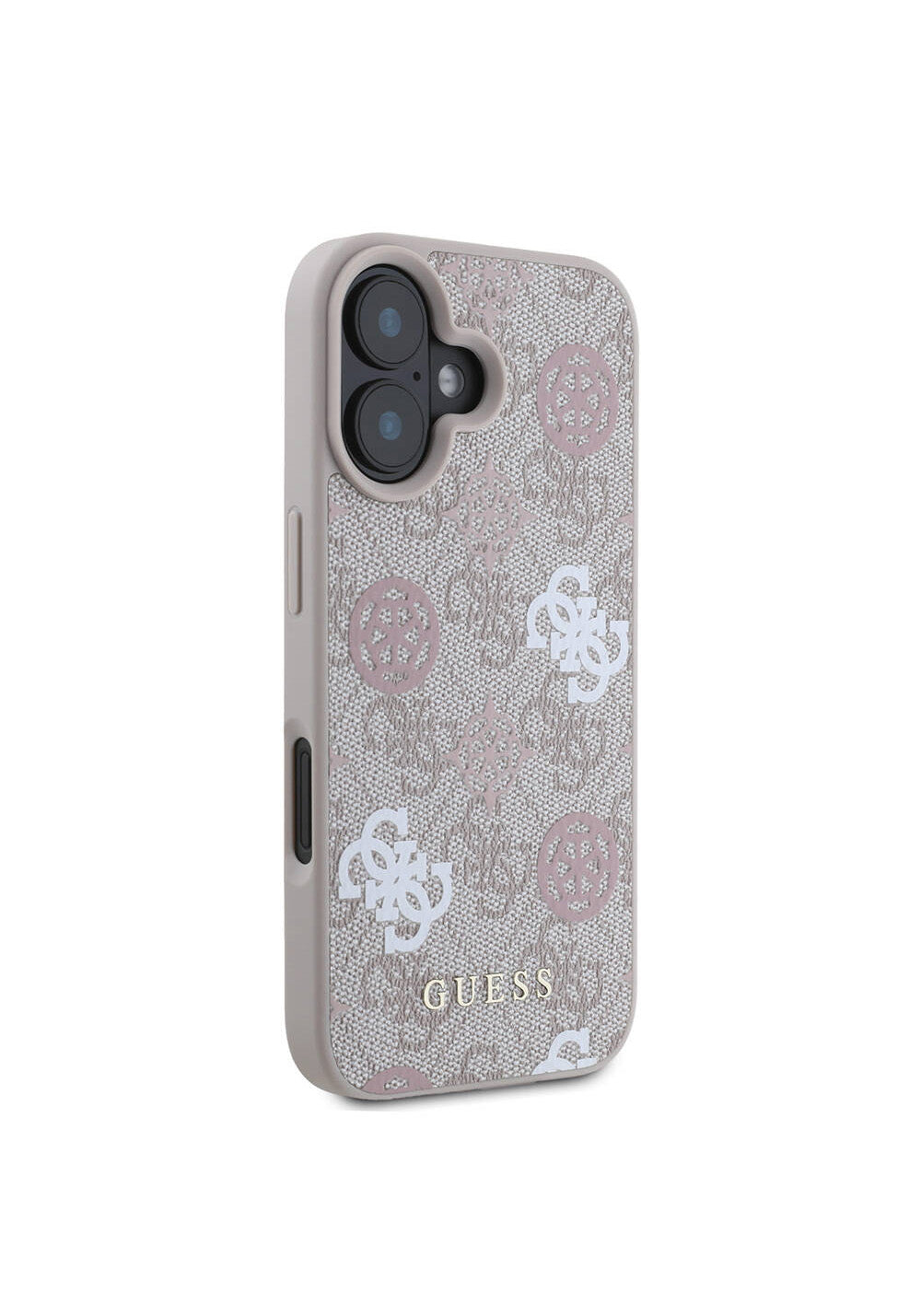 Apple iPhone 16 Kılıf Guess Orijinal Lisanslı Manyetik Şarj Uyumlu 4G Desenli Yazı Logolu Peony Kapak