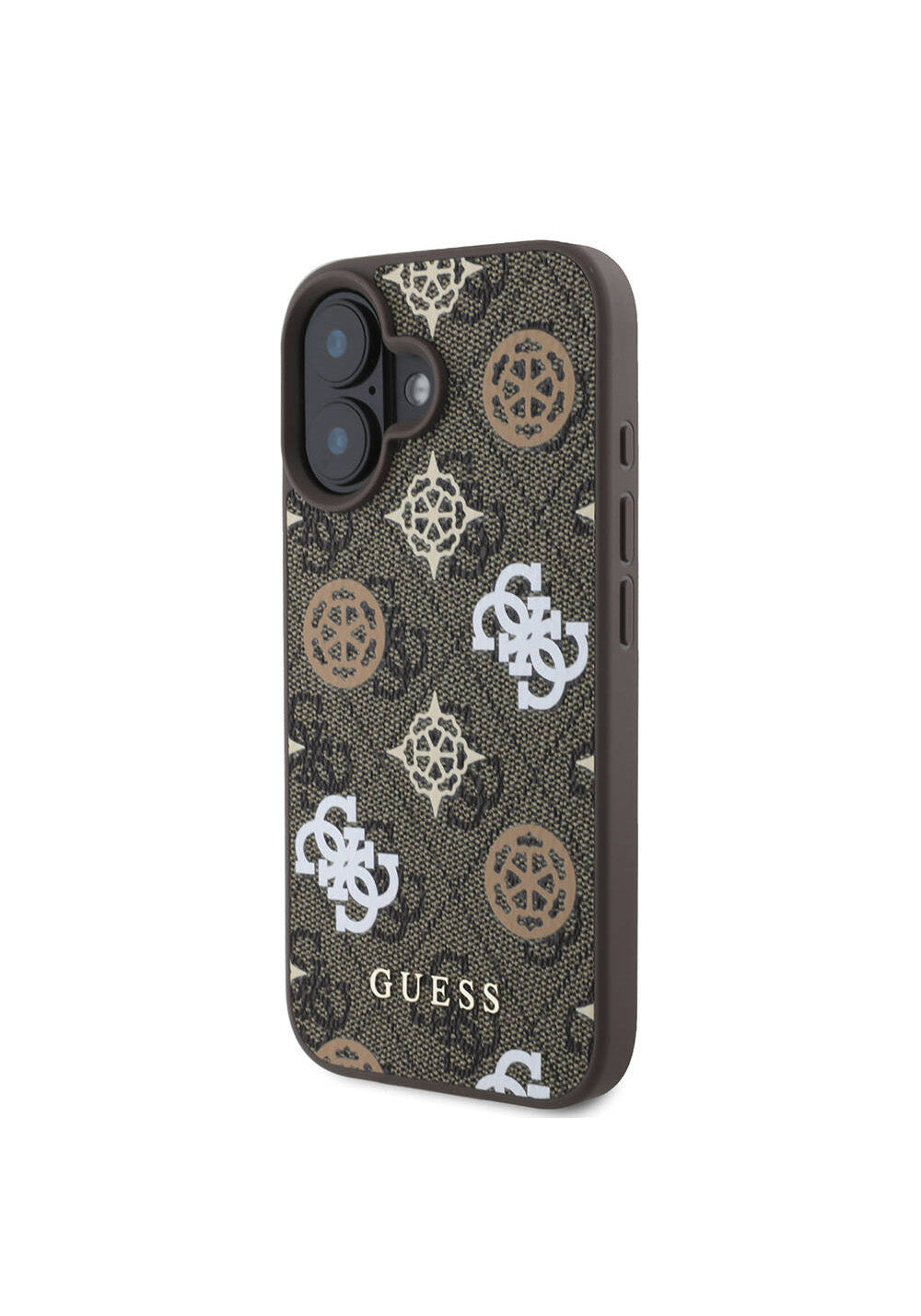 Apple iPhone 16 Kılıf Guess Orijinal Lisanslı Manyetik Şarj Uyumlu 4G Desenli Yazı Logolu Peony Kapak