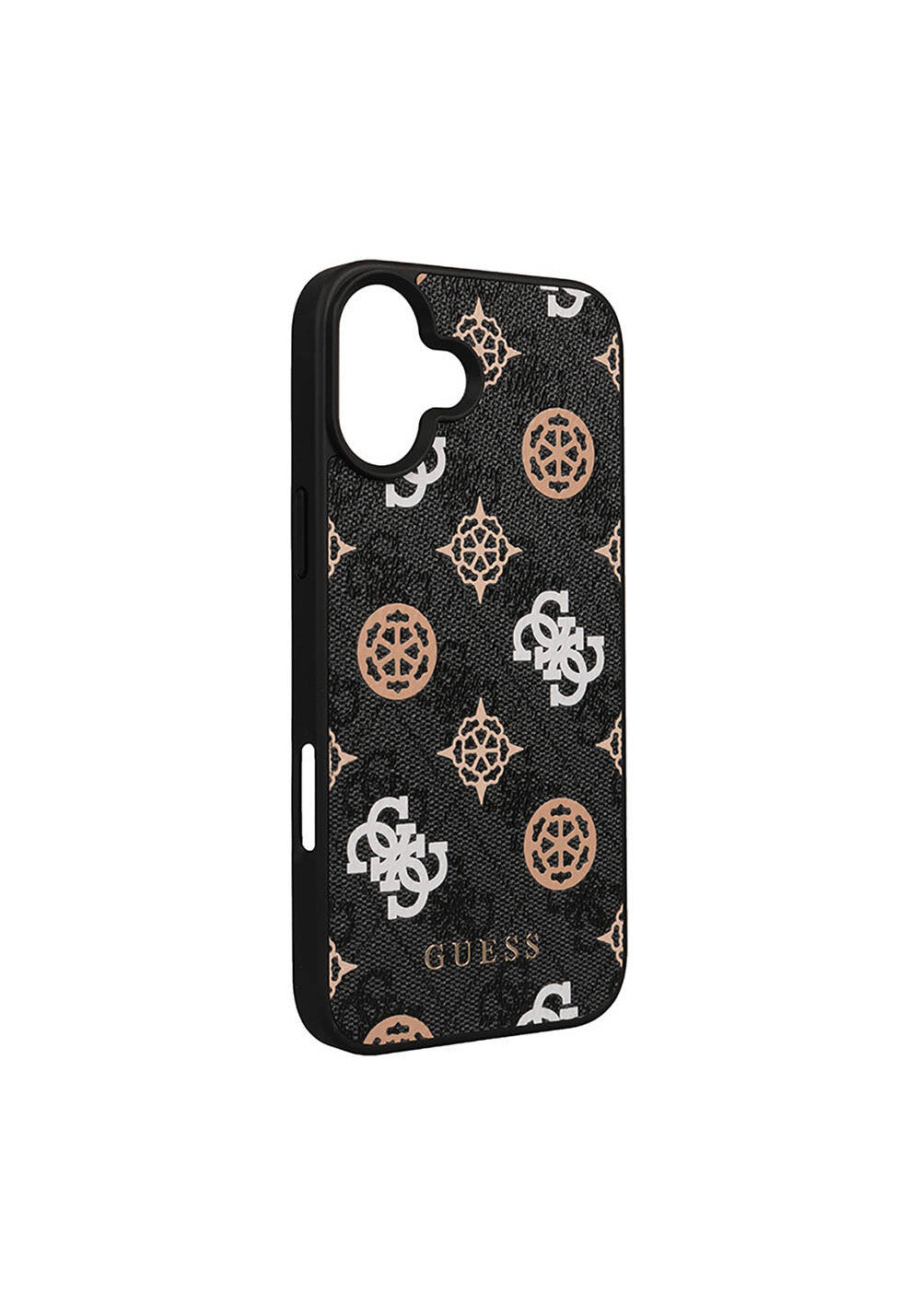 Apple iPhone 16 Plus Kılıf Guess Orijinal Lisanslı Manyetik Şarj Uyumlu 4G Desenli Yazı Logolu Peony Kapak