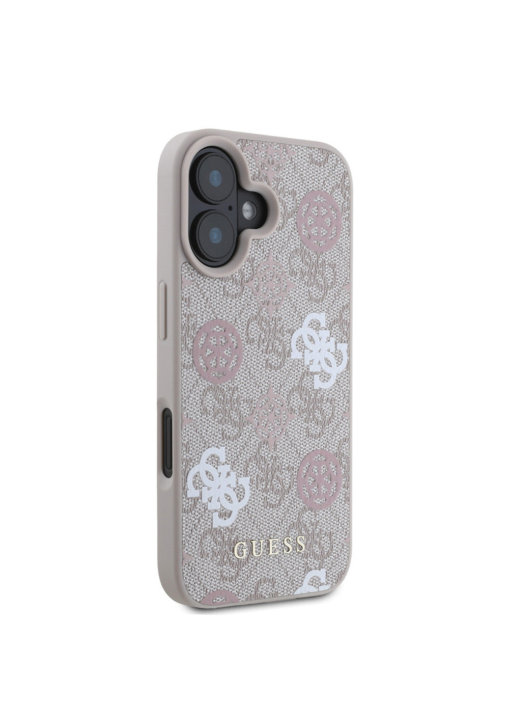 Apple iPhone 16 Plus Kılıf Guess Orijinal Lisanslı Manyetik Şarj Uyumlu 4G Desenli Yazı Logolu Peony Kapak