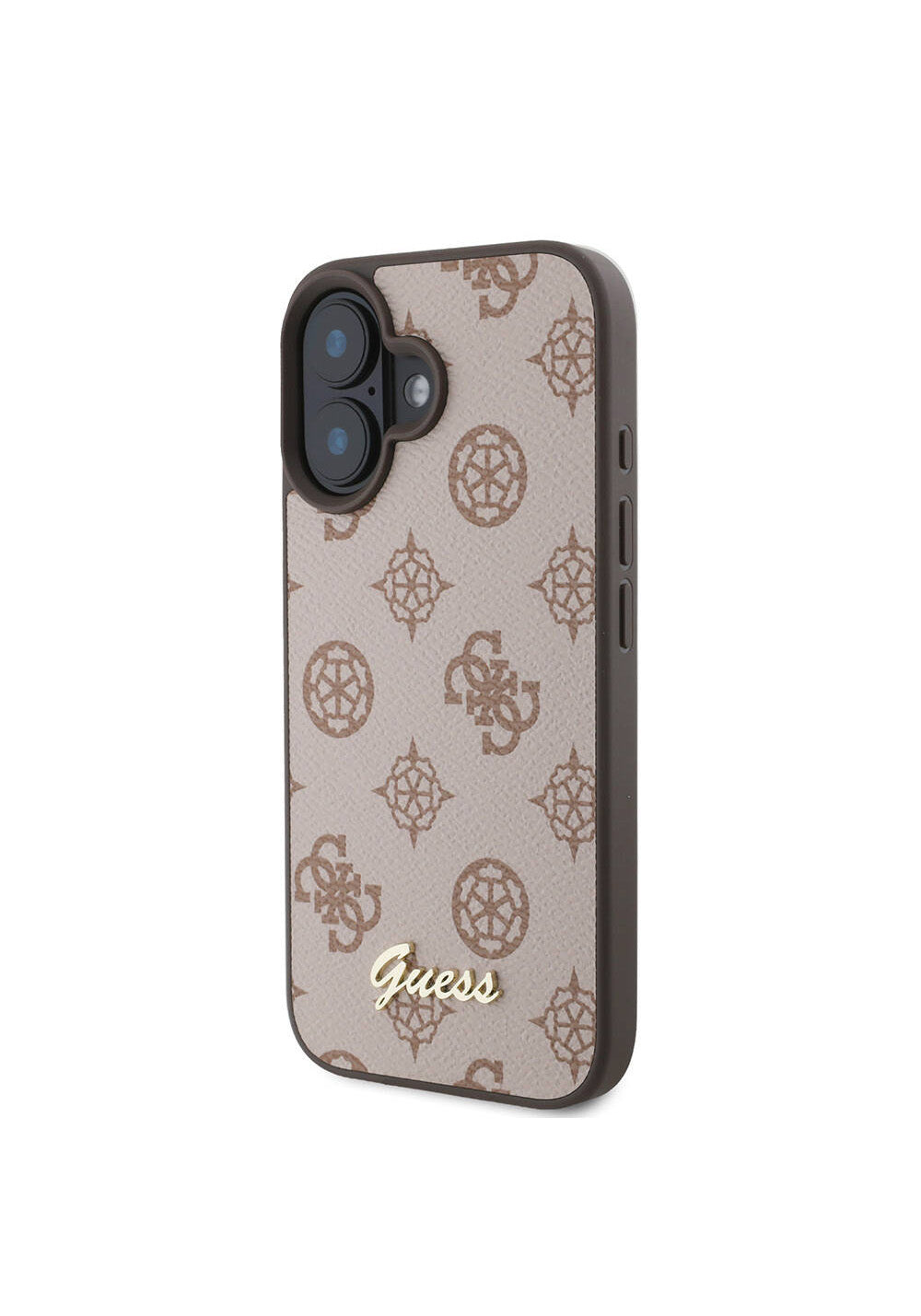 Apple iPhone 16 Kılıf Guess Orijinal Lisanslı Manyetik Şarj Uyumlu Yazı Logolu Peony Kapak