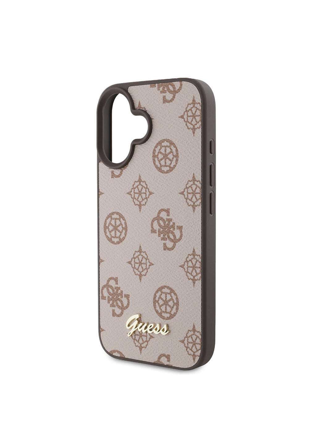 Apple iPhone 16 Plus Kılıf Guess Orijinal Lisanslı Manyetik Şarj Uyumlu Yazı Logolu Peony Kapak