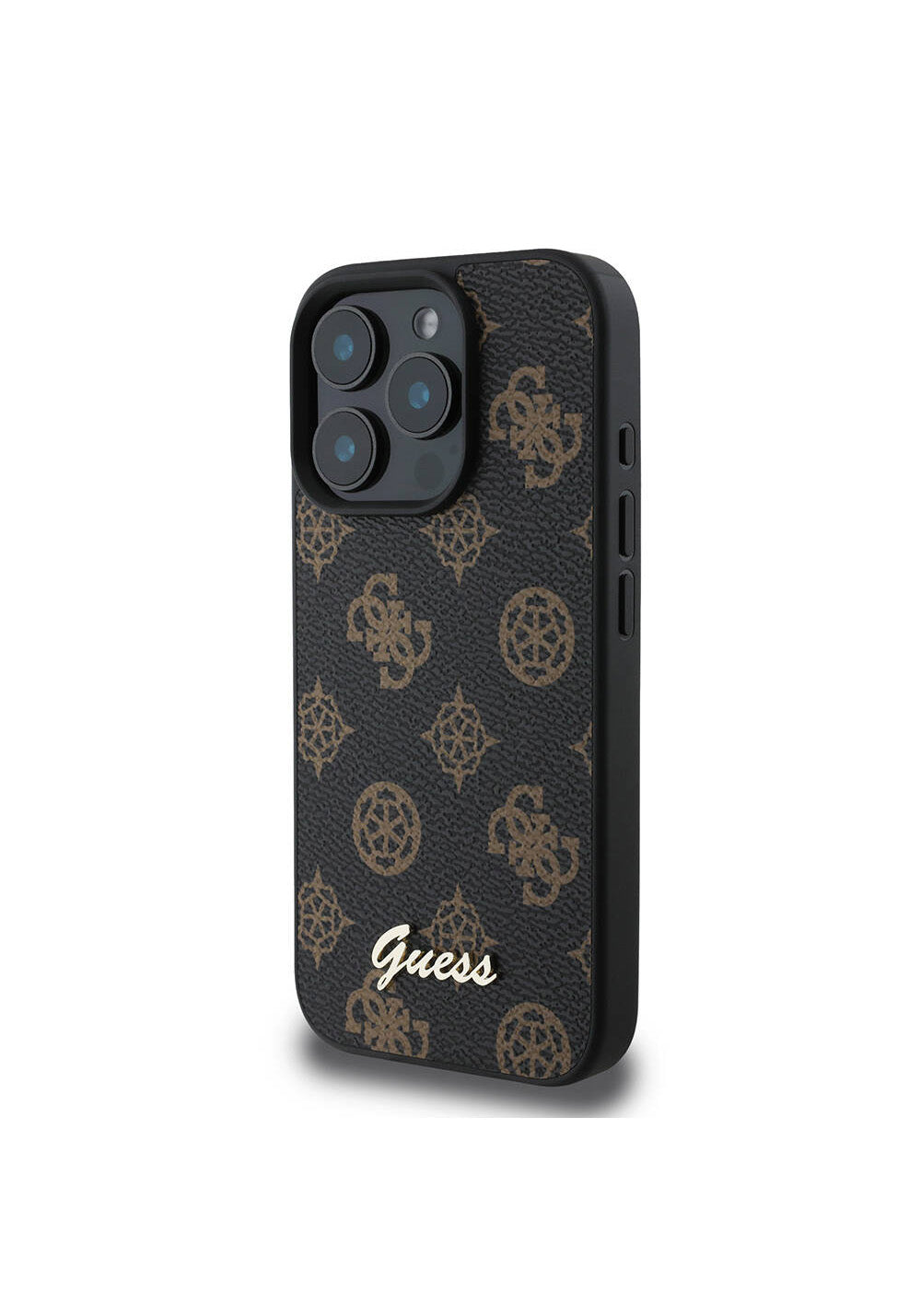 Apple iPhone 16 Pro Kılıf Guess Orijinal Lisanslı Manyetik Şarj Uyumlu Yazı Logolu Peony Kapak