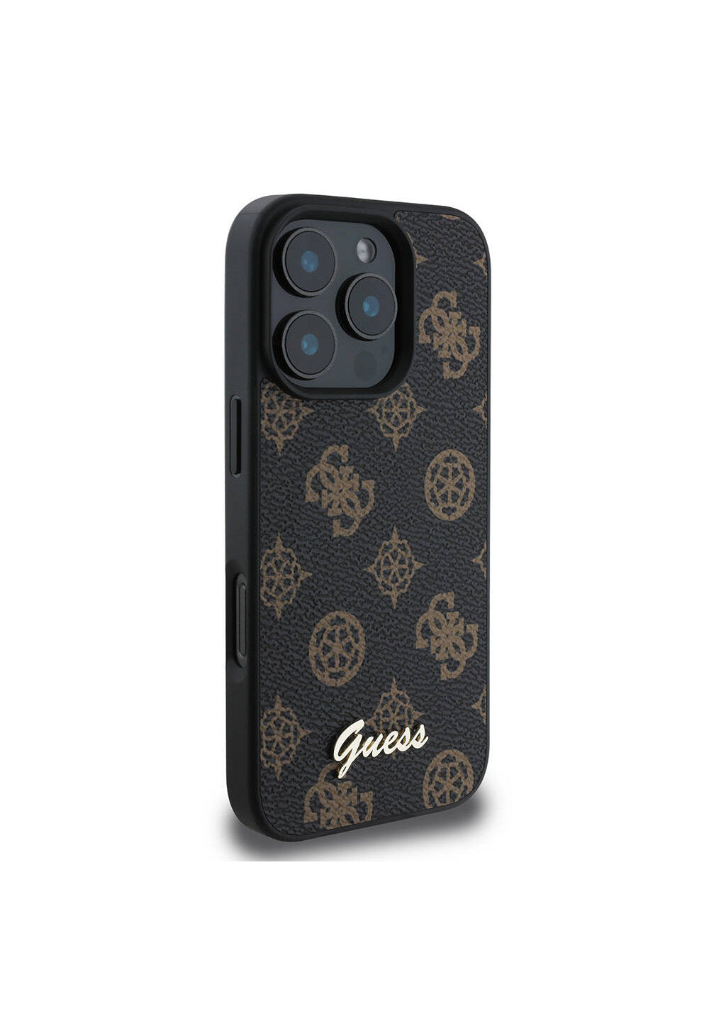 Apple iPhone 16 Pro Kılıf Guess Orijinal Lisanslı Manyetik Şarj Uyumlu Yazı Logolu Peony Kapak