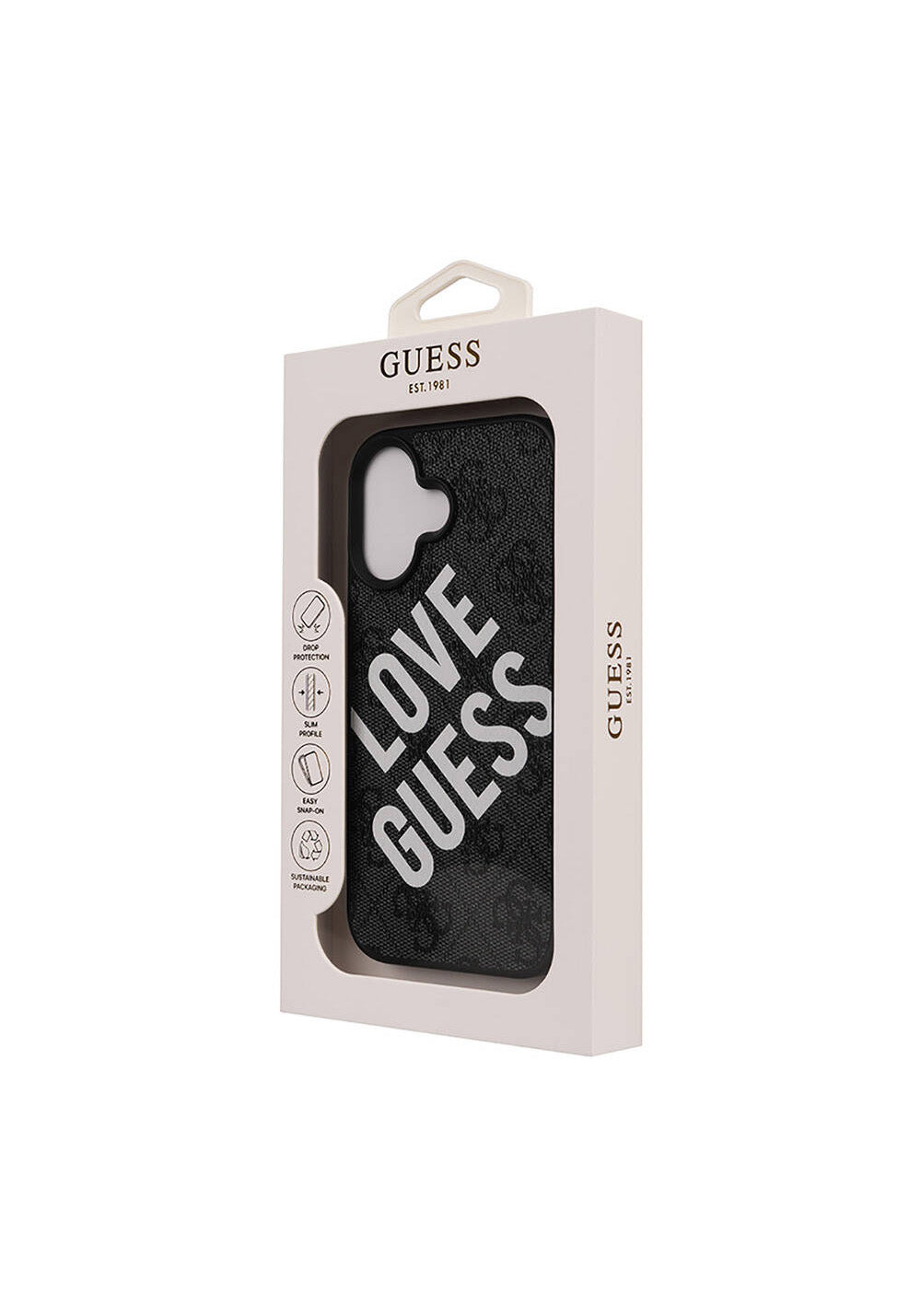Apple iPhone 16 Kılıf Guess Orijinal Lisanslı Big Love Guess Kapak