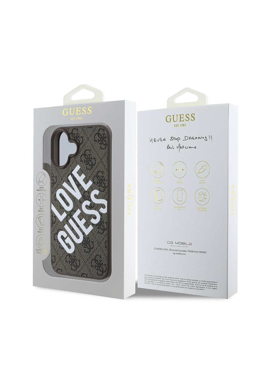 Apple iPhone 16 Kılıf Guess Orijinal Lisanslı Big Love Guess Kapak