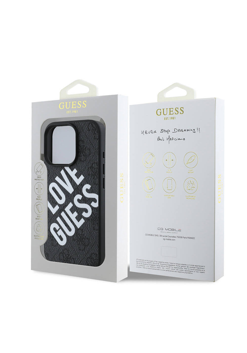 Apple iPhone 16 Pro Kılıf Guess Orijinal Lisanslı Big Love Guess Kapak