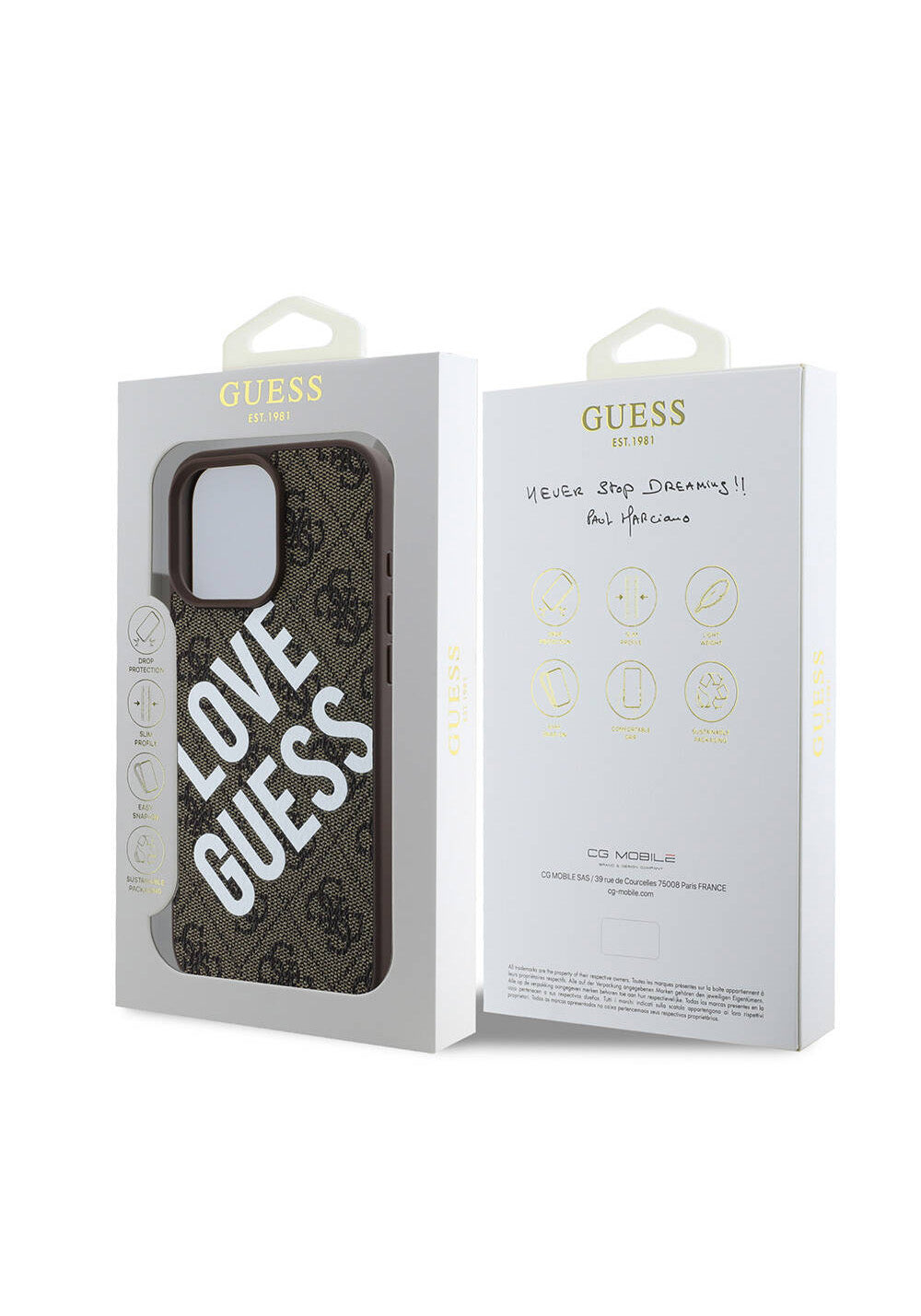 Apple iPhone 16 Pro Max Kılıf Guess Orijinal Lisanslı Big Love Guess Kapak