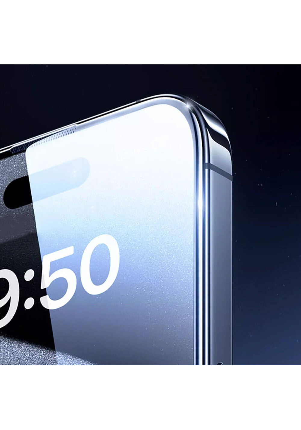 Apple iPhone 16 Pro Wiwu GT-008 Polimer Oleofobik Kaplama Şeffaf Pürüzsüz Temperli Cam Ekran Koruyucu 10'lu Paket