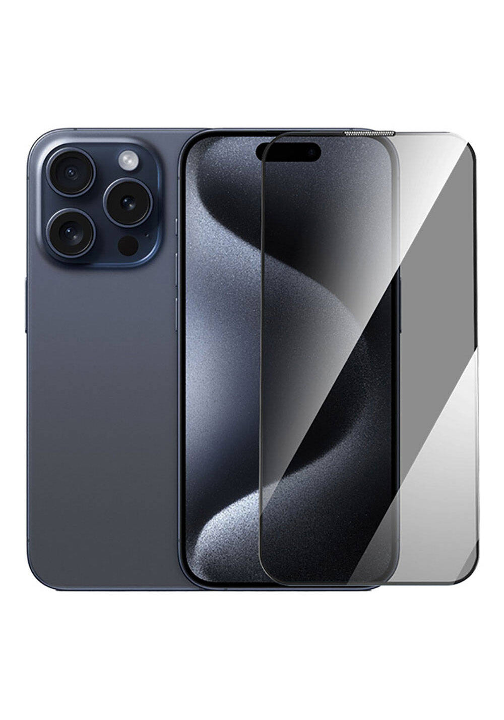 Apple iPhone 16 Pro Wiwu GT-011 Polimer Oleofobik Kaplama Temperli Privacy Cam Ekran Koruyucu