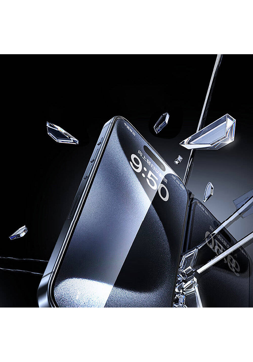 Apple iPhone 16 Pro Max Wiwu GT-017 Safir Kaplama Çizilmeye Dayanıklı Temperli Cam Ekran Koruyucu
