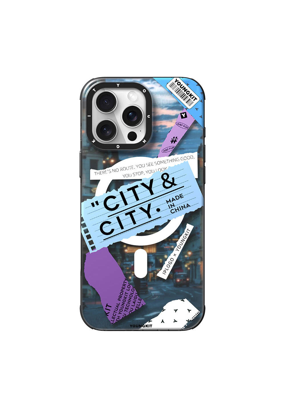Apple iPhone 16 Pro Kılıf Manyetik Şarj Uyumlu Youngkit A-City Serisi Kapak