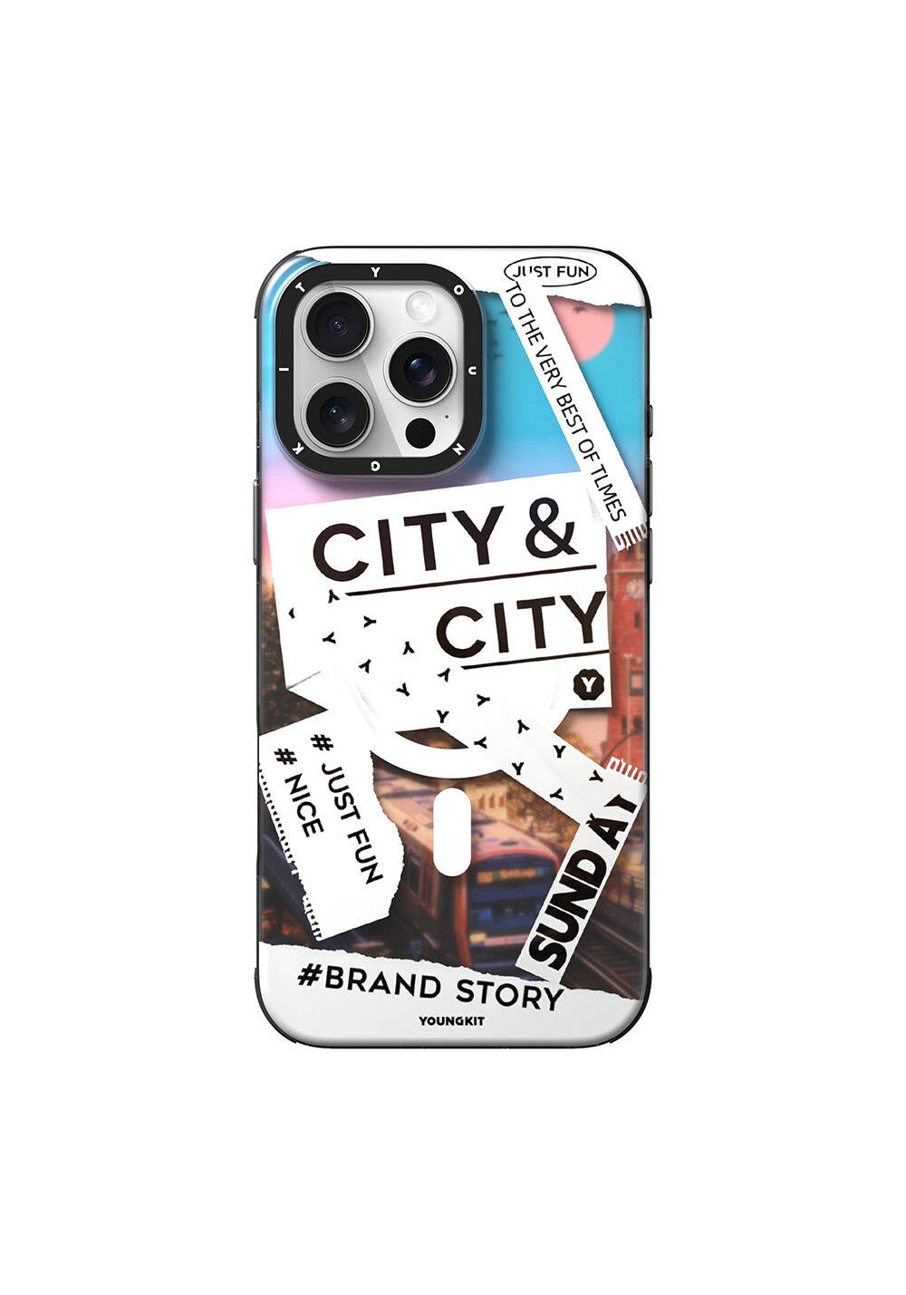 Apple iPhone 16 Pro Max Kılıf Manyetik Şarj Uyumlu Youngkit A-City Serisi Kapak