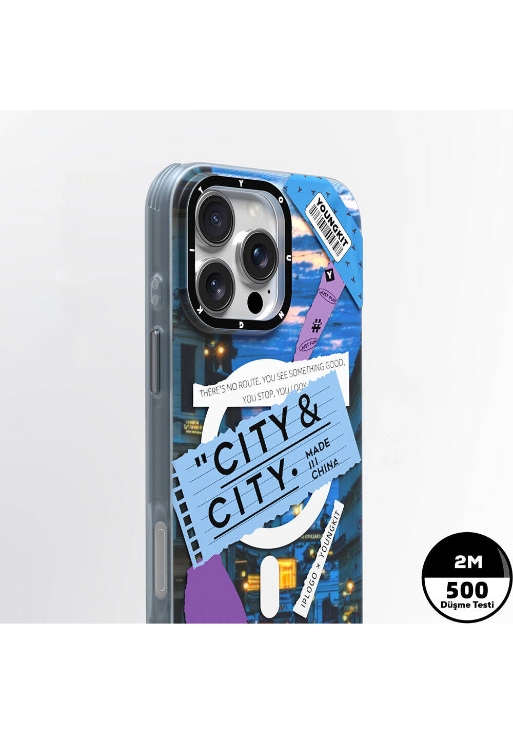 Apple iPhone 16 Pro Max Kılıf Manyetik Şarj Uyumlu Youngkit A-City Serisi Kapak