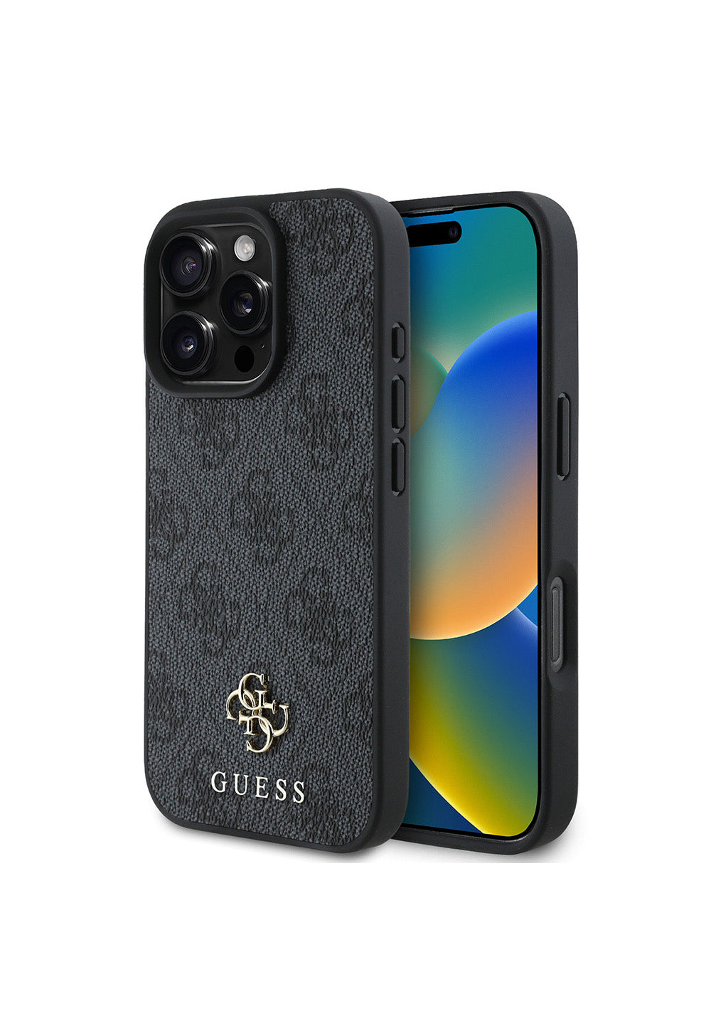 Apple iPhone 16 Pro Kılıf Guess Orijinal Lisanslı Manyetik Şarj Uyumlu Small 4G Classic Kapak