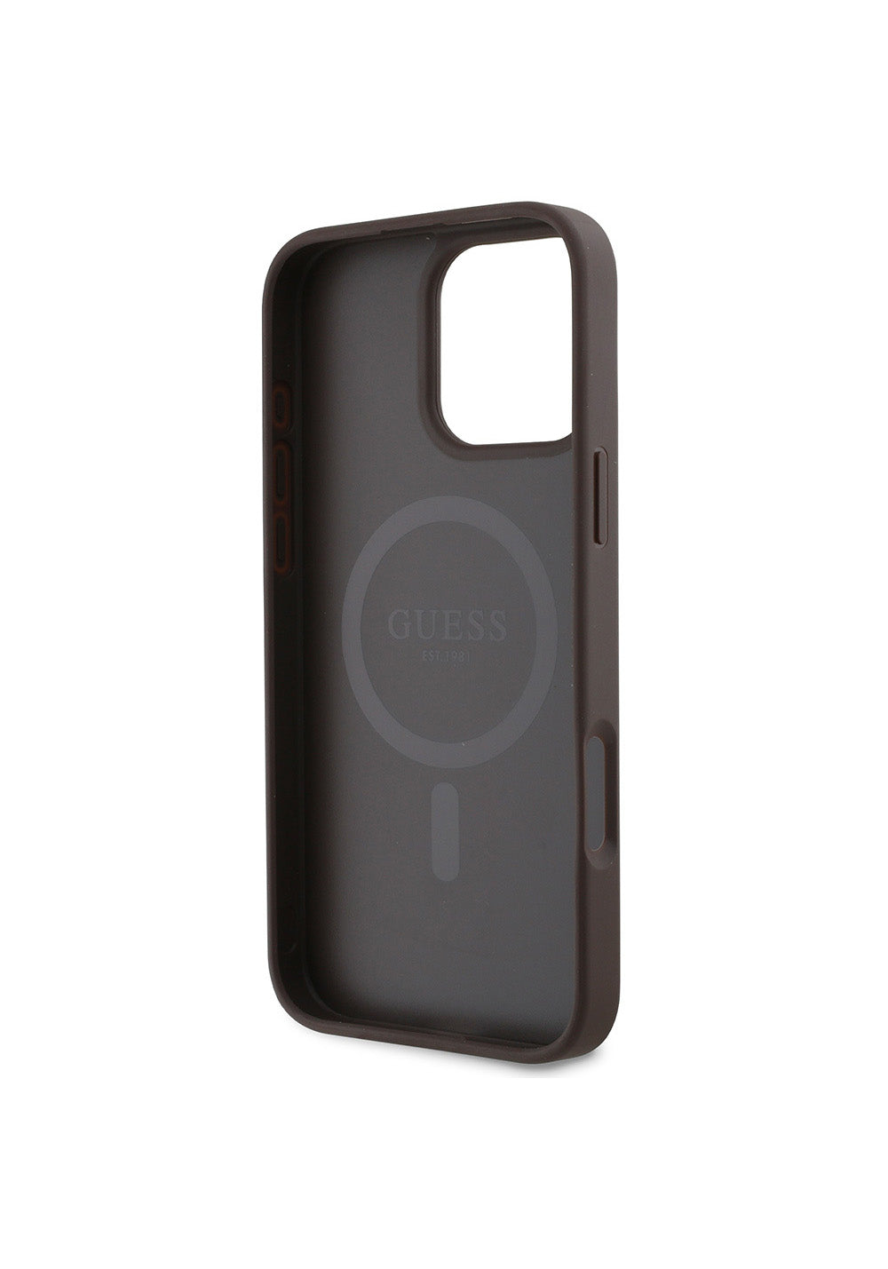 Apple iPhone 16 Pro Kılıf Guess Orijinal Lisanslı Manyetik Şarj Uyumlu Small 4G Classic Kapak