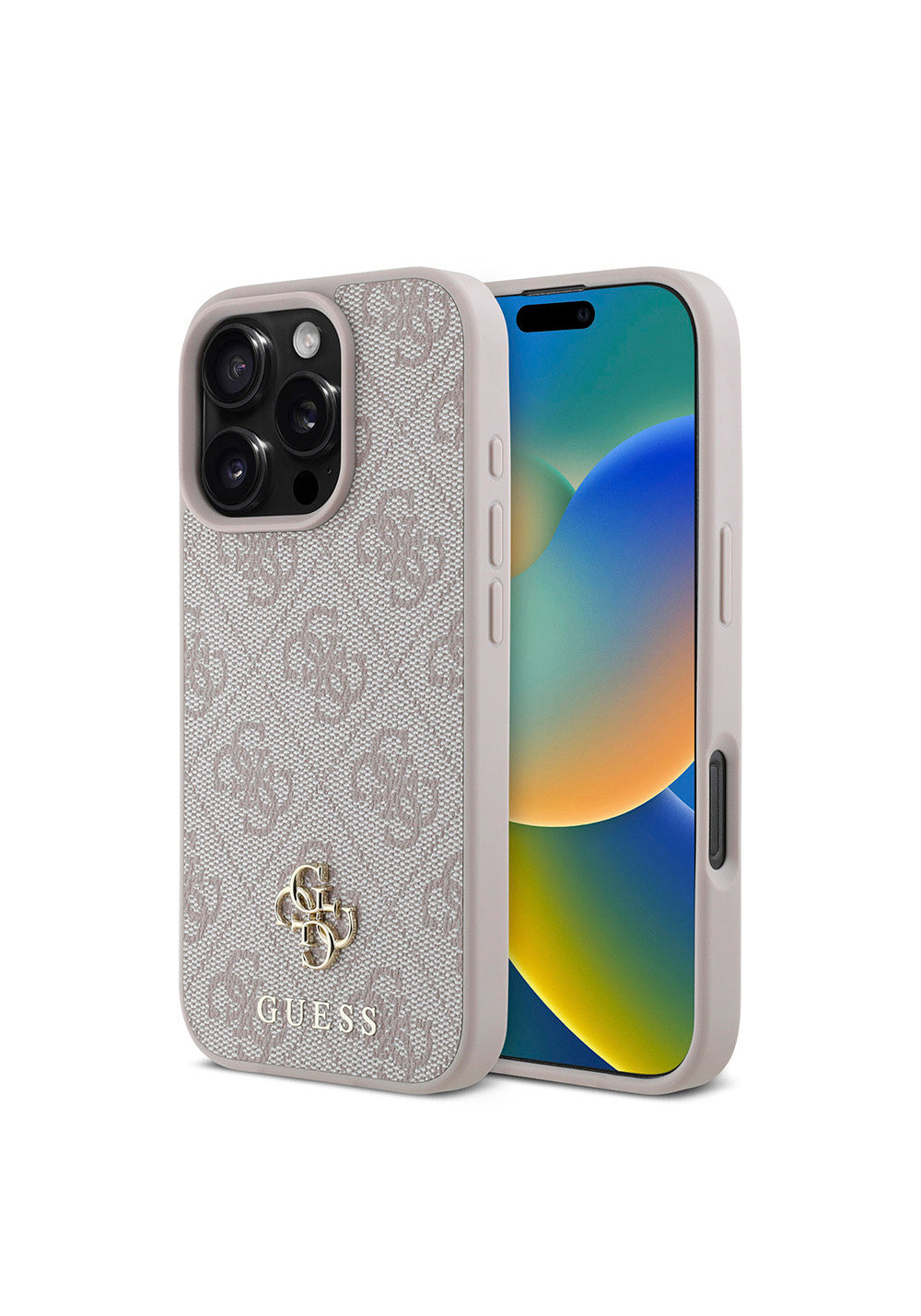 Apple iPhone 16 Pro Max Kılıf Guess Orijinal Lisanslı Manyetik Şarj Uyumlu Small 4G Classic Kapak