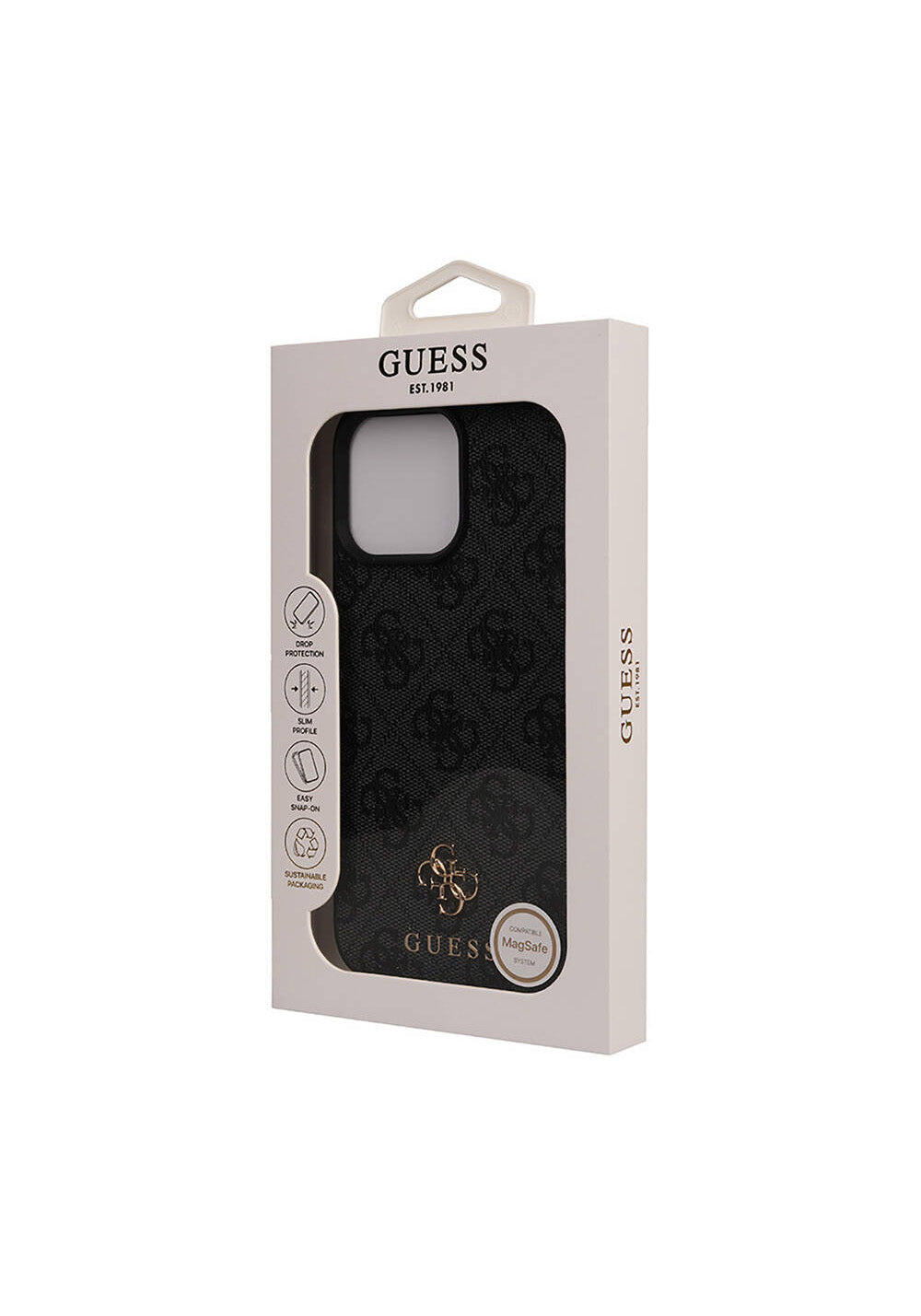 Apple iPhone 16 Pro Max Kılıf Guess Orijinal Lisanslı Manyetik Şarj Uyumlu Small 4G Classic Kapak
