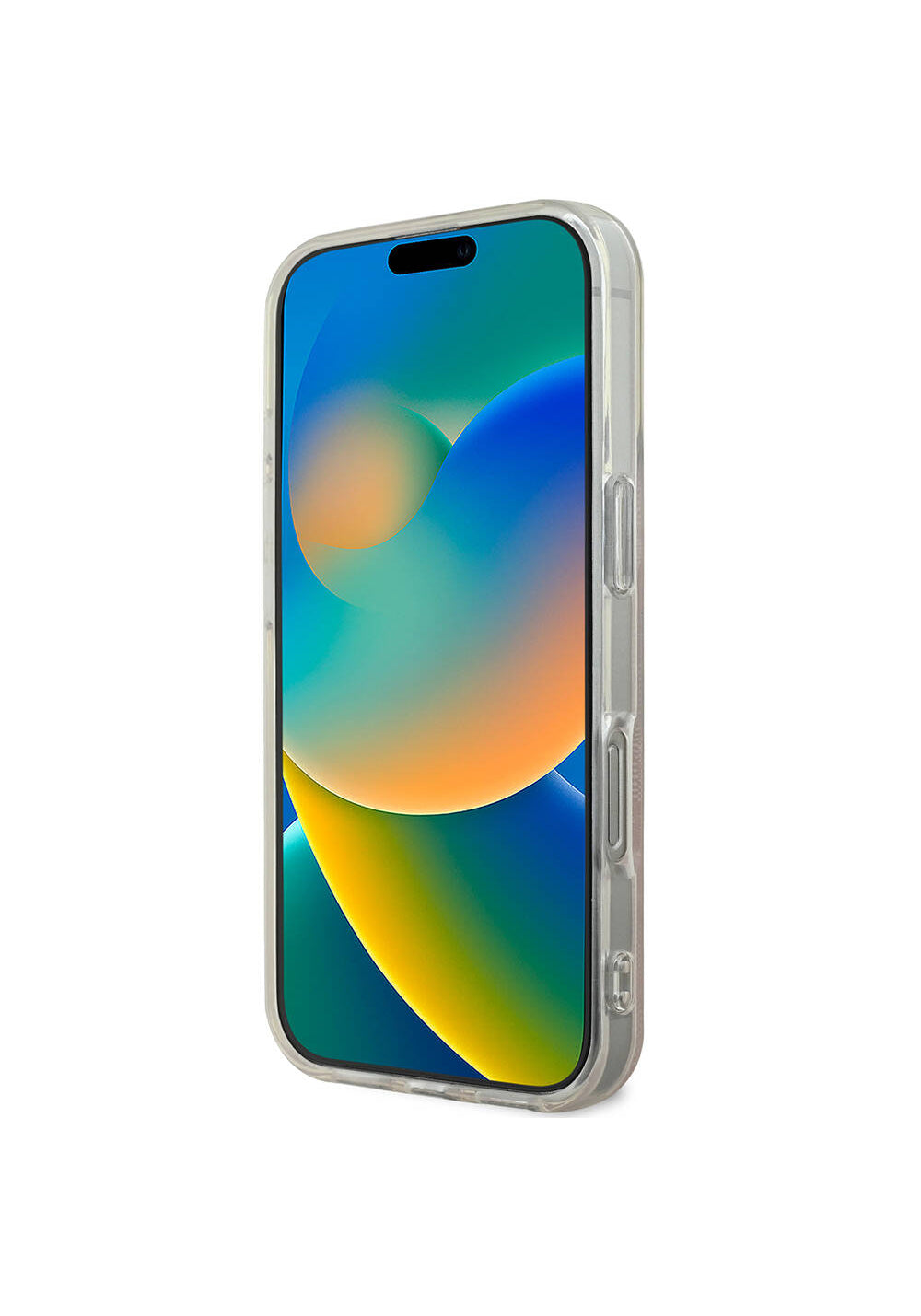 Apple iPhone 16 Pro Kılıf Guess Orijinal Lisanslı Manyetik Şarj Uyumlu Yazı Logolu 4G Desenli Kapak