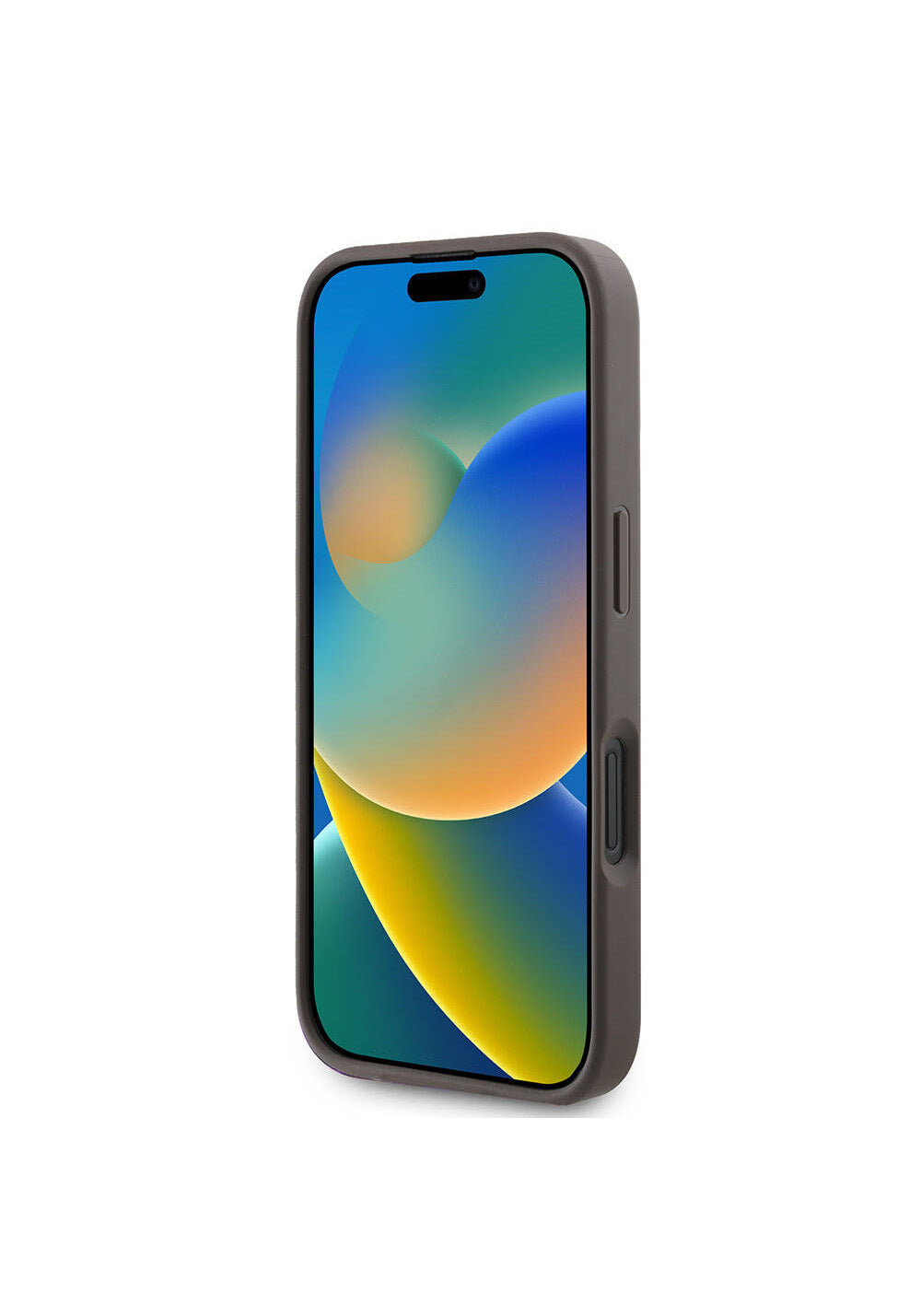 Apple iPhone 16 Plus Kılıf Guess Orijinal Lisanslı Manyetik Şarj Uyumlu PU Deri 4G Desenli Taşlı Üçgen Logolu Kapak
