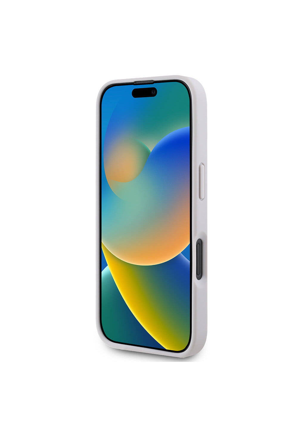 Apple iPhone 16 Kılıf Guess Orijinal Lisanslı PU Deri Taşlı Metal Üçgen Logolu Çapraz Vücut Askılı 4G Desenli Kapak