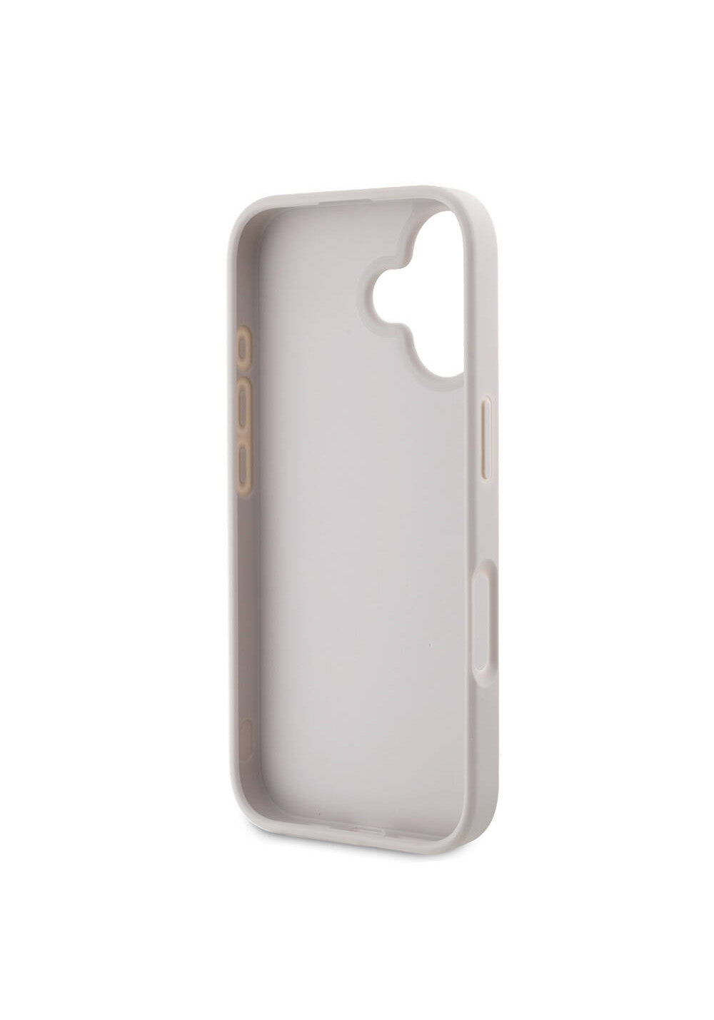 Apple iPhone 16 Kılıf Guess Orijinal Lisanslı PU Deri Taşlı Metal Üçgen Logolu Çapraz Vücut Askılı 4G Desenli Kapak