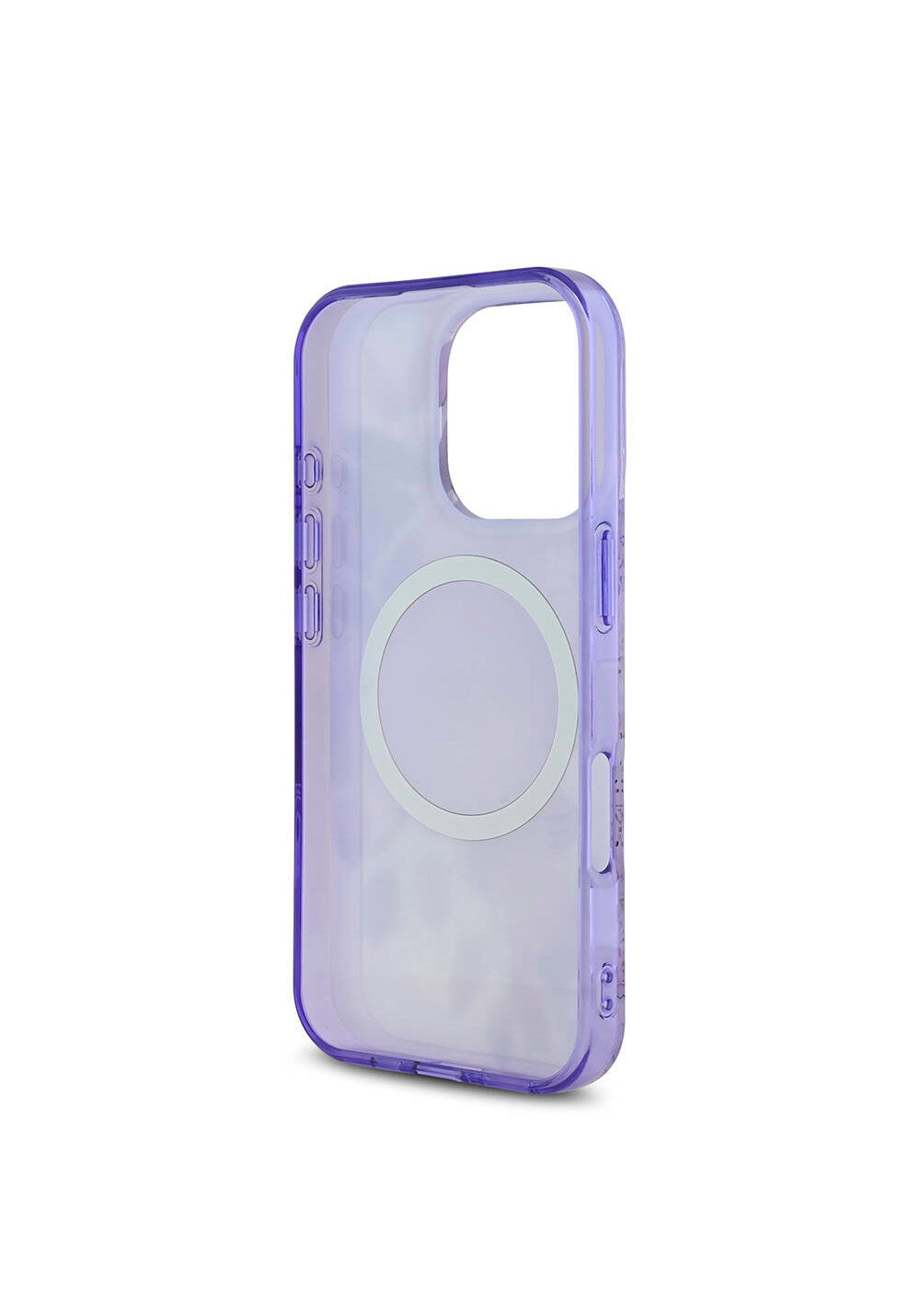Apple iPhone 16 Pro Kılıf Guess Orijinal Lisanslı Manyetik Şarj Uyumlu Flower Tonal Circle Kapak