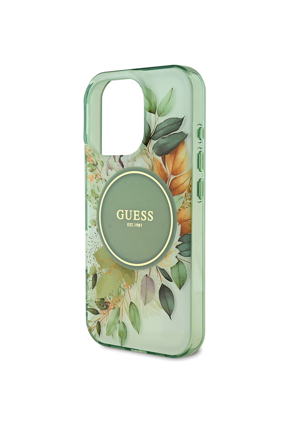 Apple iPhone 16 Pro Max Kılıf Guess Orijinal Lisanslı Manyetik Şarj Uyumlu Flower Tonal Circle Kapak