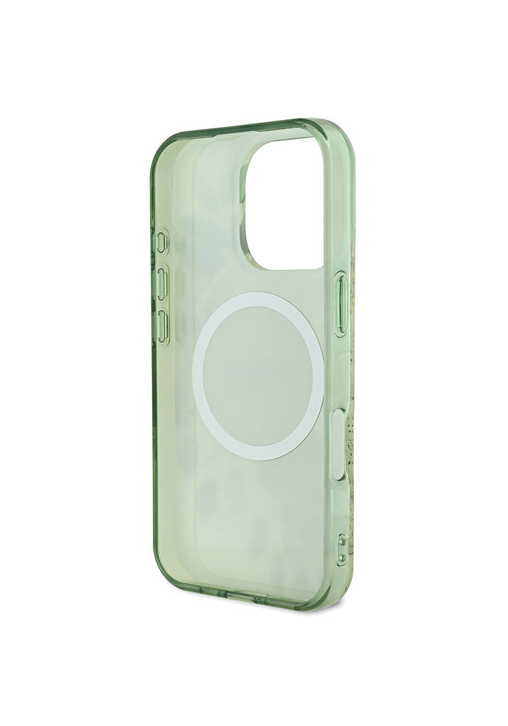 Apple iPhone 16 Pro Max Kılıf Guess Orijinal Lisanslı Manyetik Şarj Uyumlu Flower Tonal Circle Kapak