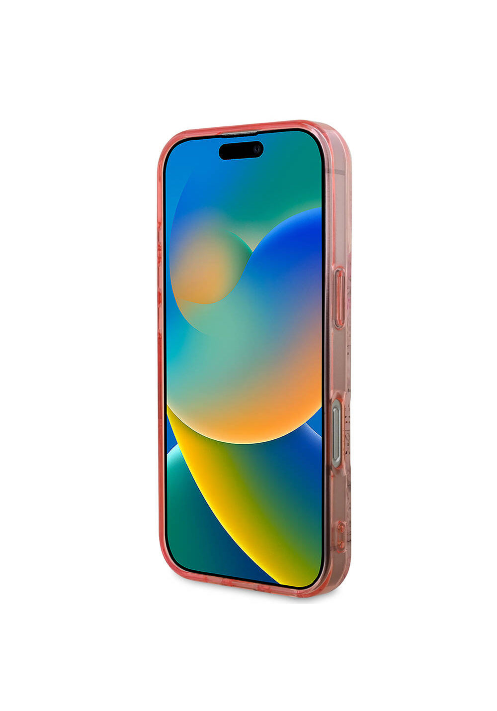 Apple iPhone 16 Pro Max Kılıf Guess Orijinal Lisanslı Manyetik Şarj Uyumlu Flower Tonal Circle Kapak