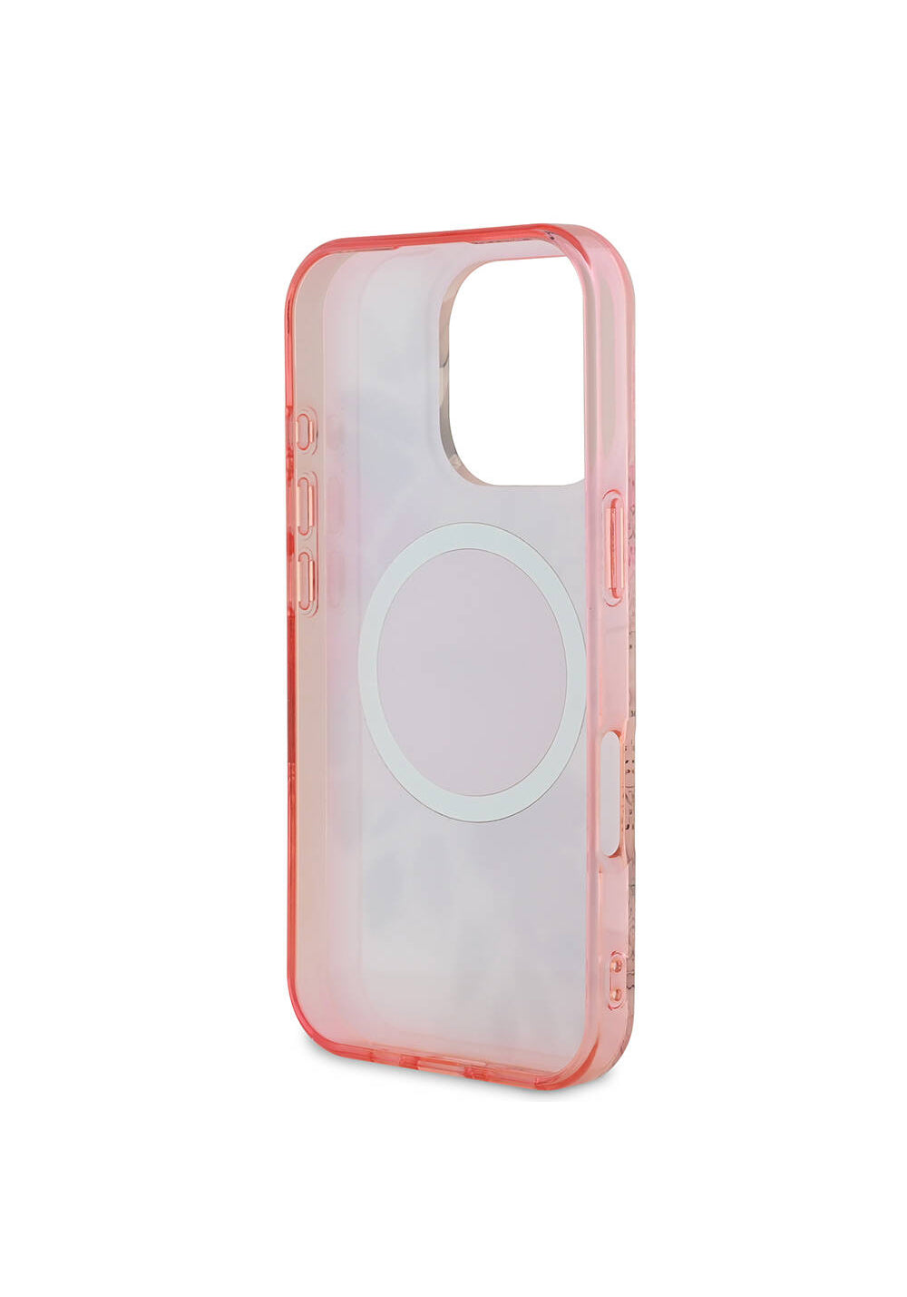 Apple iPhone 16 Pro Max Kılıf Guess Orijinal Lisanslı Manyetik Şarj Uyumlu Flower Tonal Circle Kapak