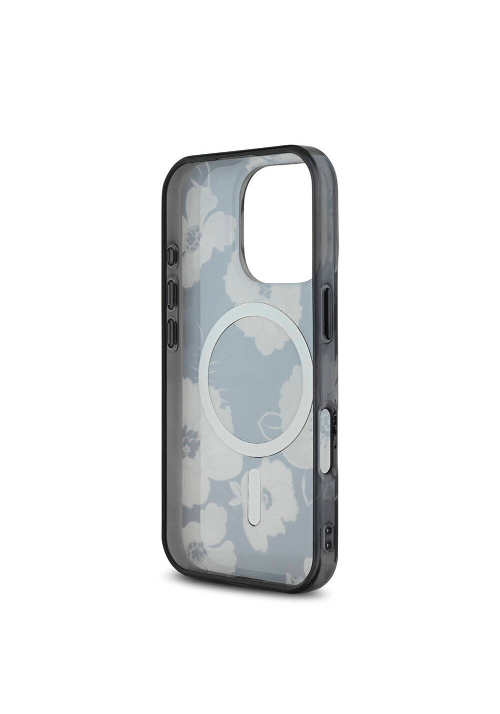 Apple iPhone 16 Pro Max Kılıf Guess Orijinal Lisanslı Manyetik Şarj Uyumlu Flower Tone On Tone Ring Kapak